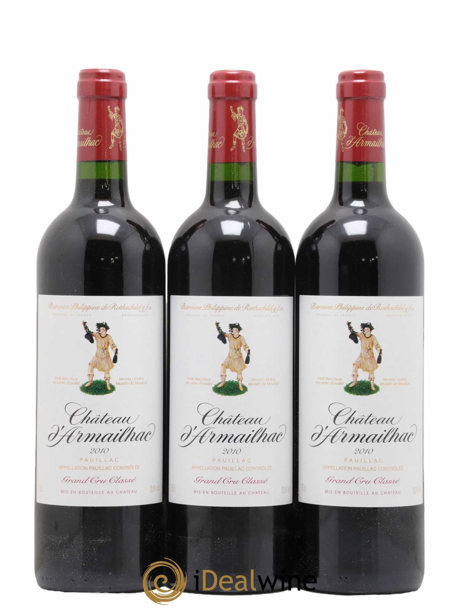 Château d' Armailhac - Mouton Baron(ne) Philippe 5ème Grand Cru Classé 2010 - Lot de 12 bouteilles - 4