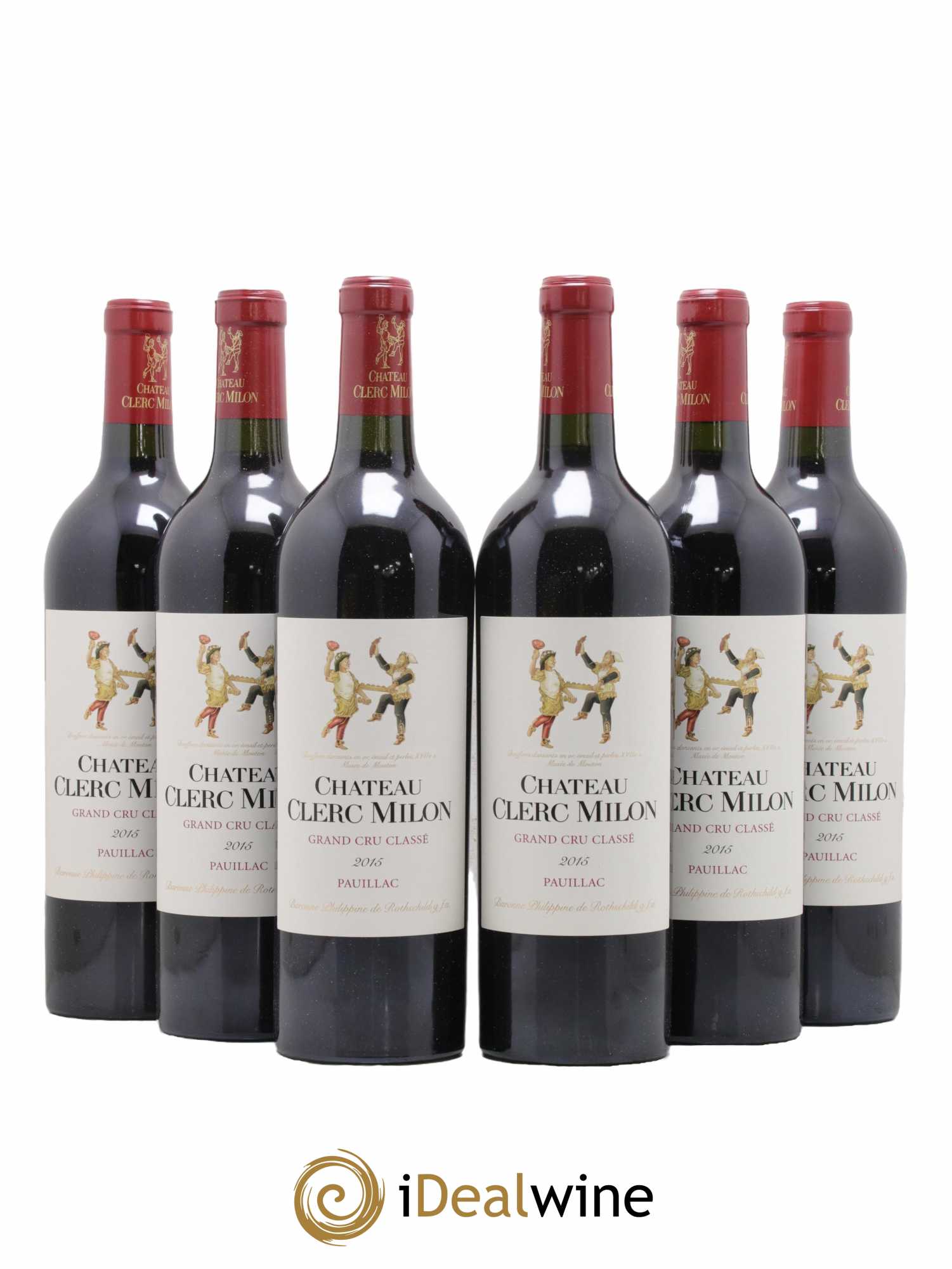 Château Clerc Milon 5ème Grand Cru Classé 2015 - Lot de 6 bouteilles - 0