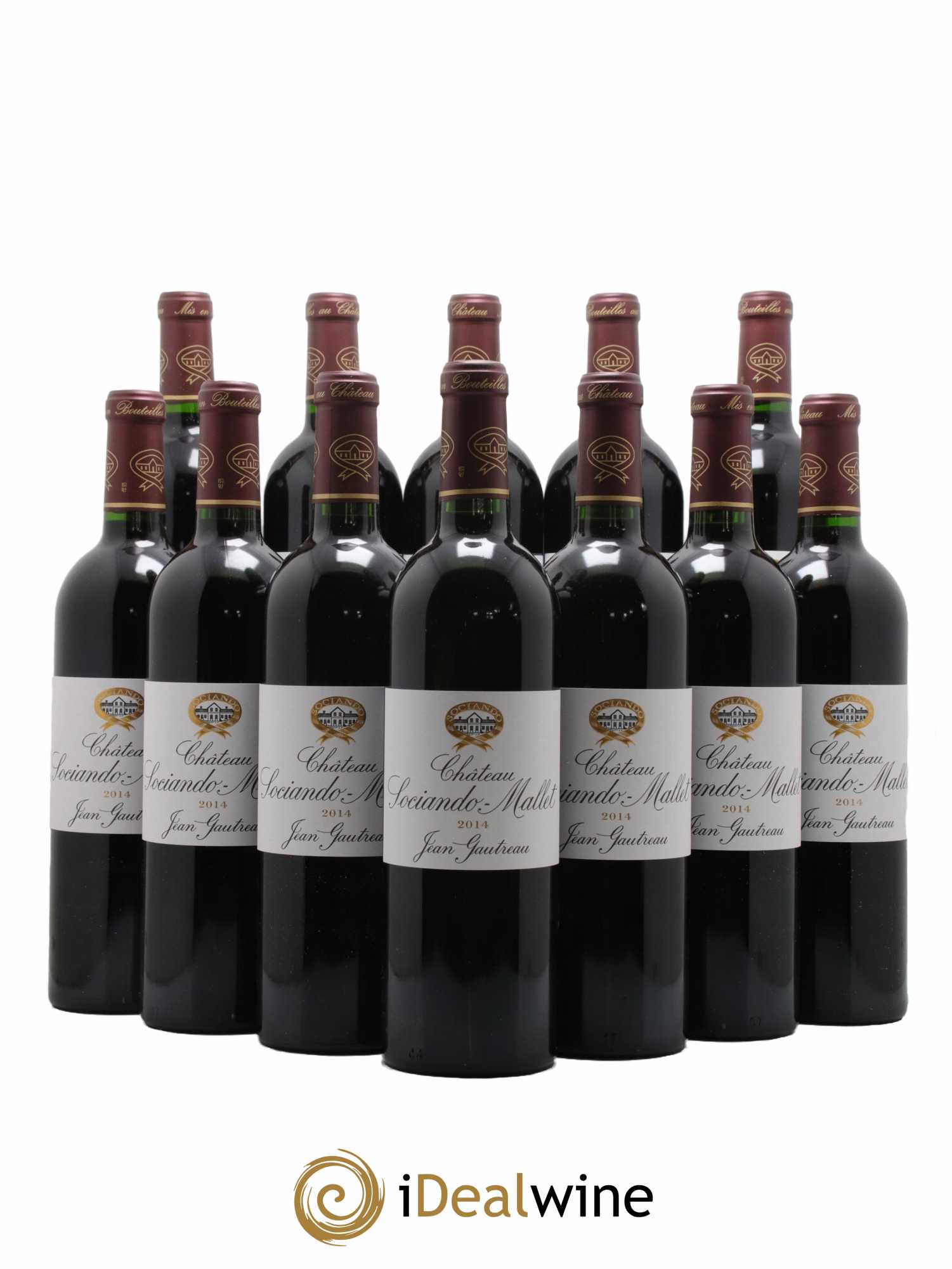 Château Sociando Mallet 2014 - Lot de 12 bouteilles - 0