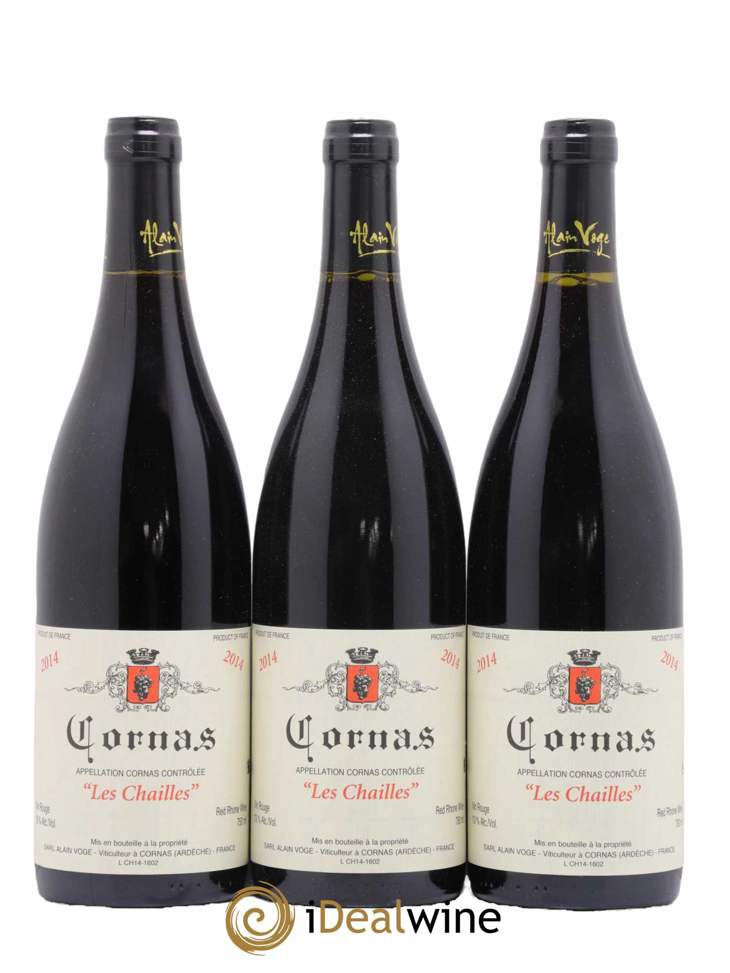 Cornas Les Chailles Alain Voge (Domaine) 2014 - Lot de 3 bouteilles - 0