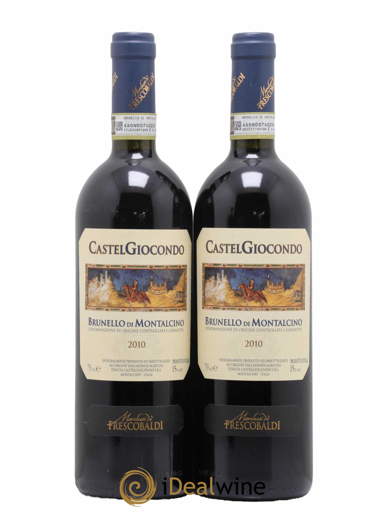 Brunello di Montalcino Castelgiocondo Marchesi de Frescobaldi 2010 - Lot de 2 bouteilles - 0