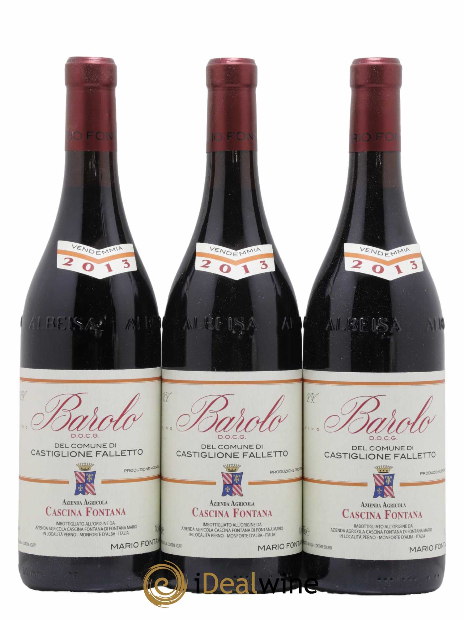 Barolo Comune di Castiglione Falletto Azienda Agricola Cascina Fontana 2013 - Lot de 6 bouteilles - 2