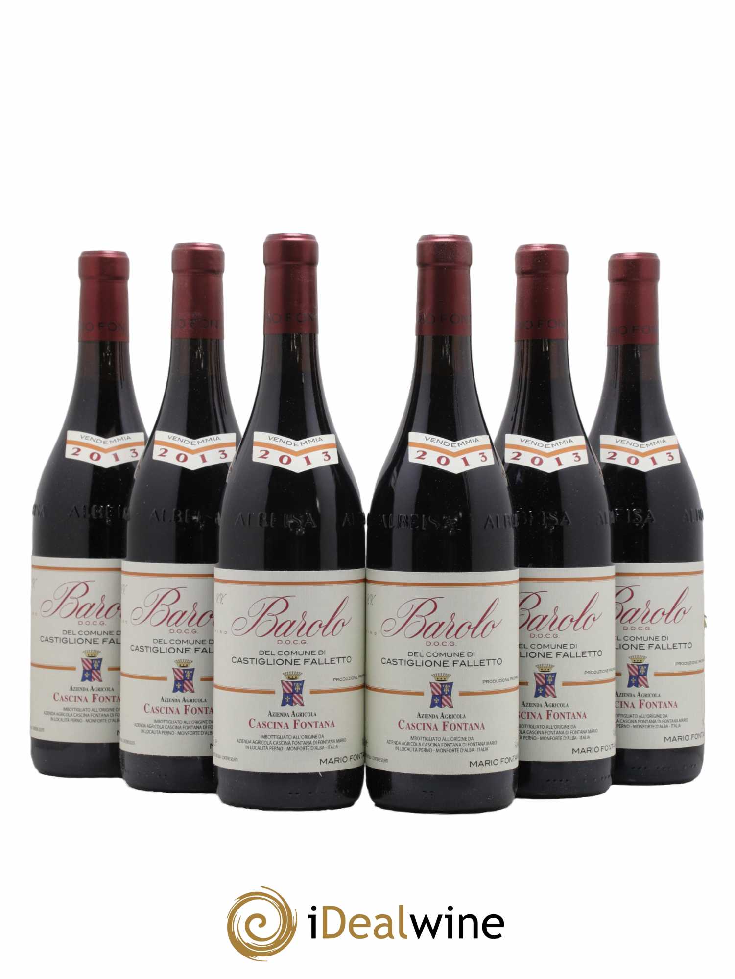 Barolo Comune di Castiglione Falletto Azienda Agricola Cascina Fontana 2013 - Lot de 6 bouteilles - 0