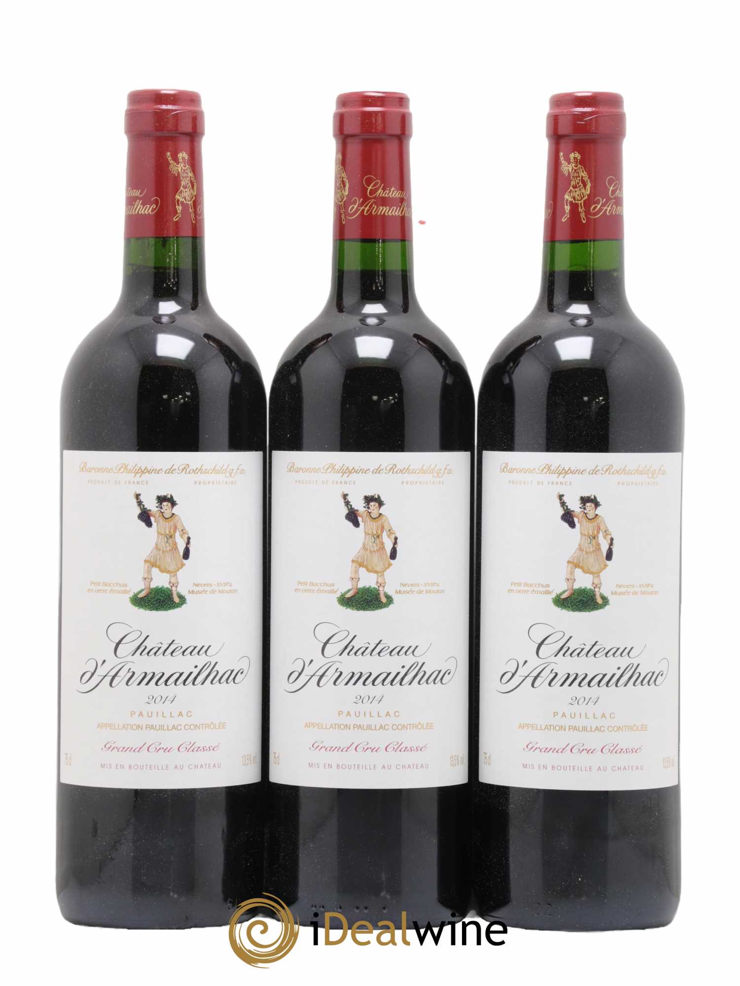 Château d' Armailhac - Mouton Baron(ne) Philippe 5ème Grand Cru Classé 2014 - Lot de 6 bouteilles - 2