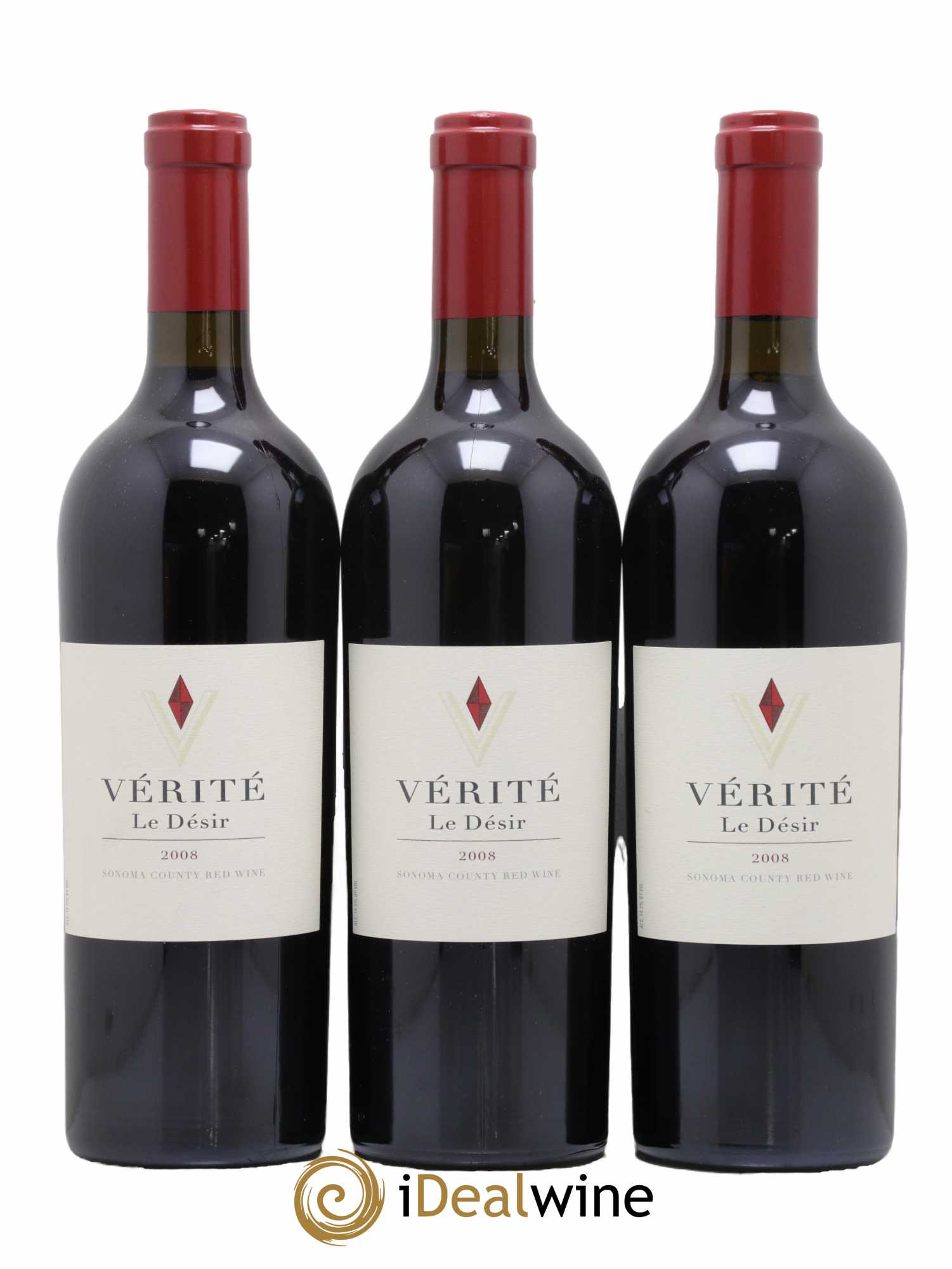 Sonoma Vérité Winery Le Désir 2008 - Lot de 3 bouteilles - 0