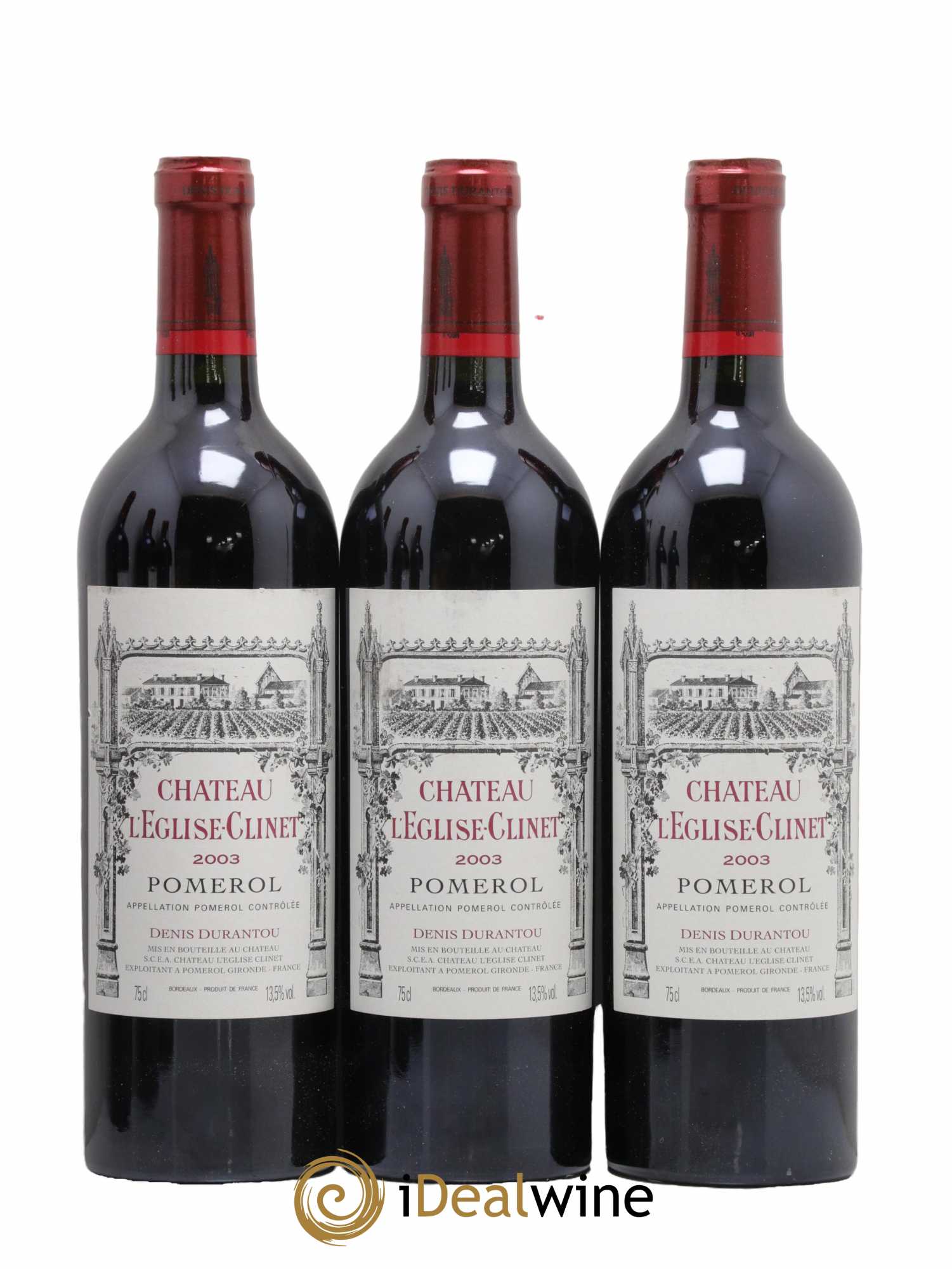 Château l' Église Clinet 2003 - Lot de 6 bouteilles - 1