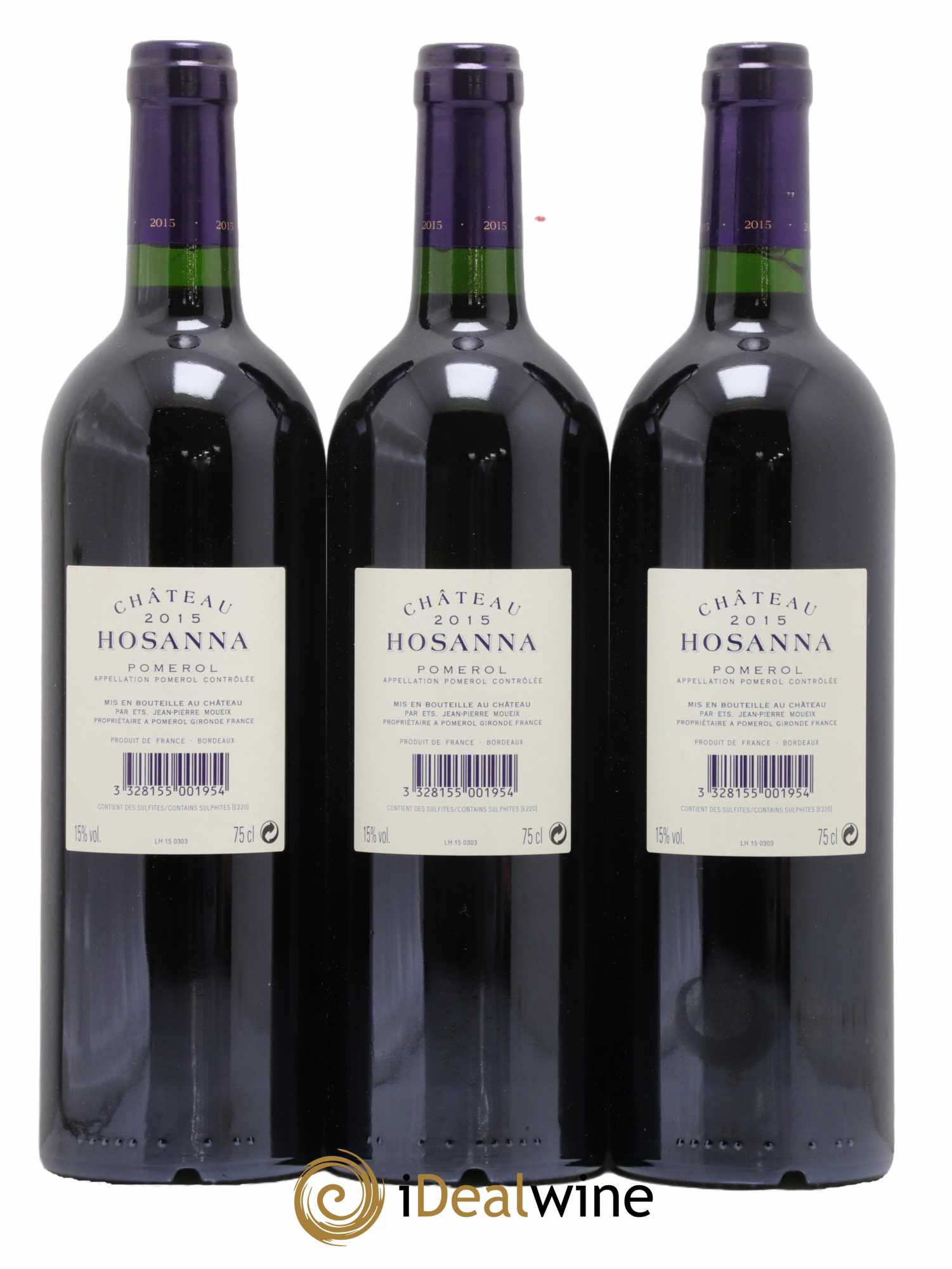 Château Hosanna 2015 - Lot de 3 bouteilles - 1
