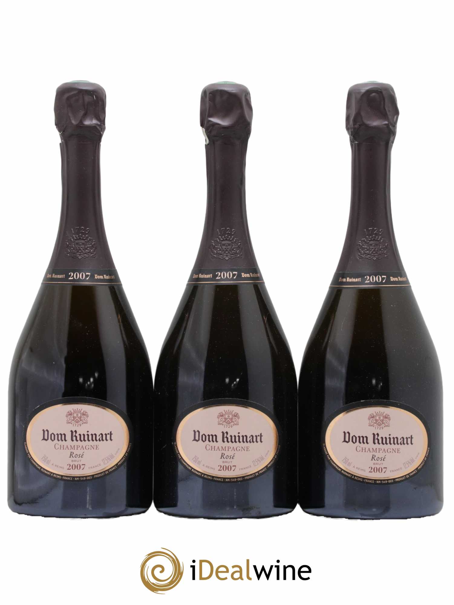 Dom Ruinart Brut Ruinart 2007 - Lot de 3 bouteilles - 0