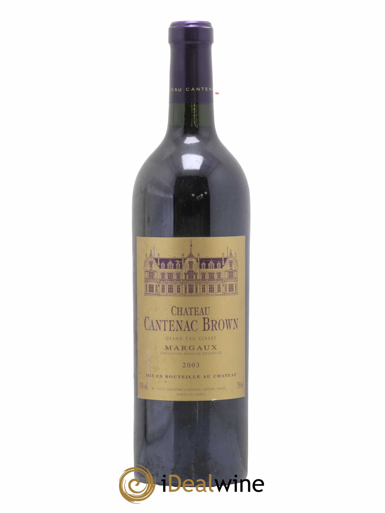 Château Cantenac Brown 3ème Grand Cru Classé 2003 - Lot de 1 bouteille - 0