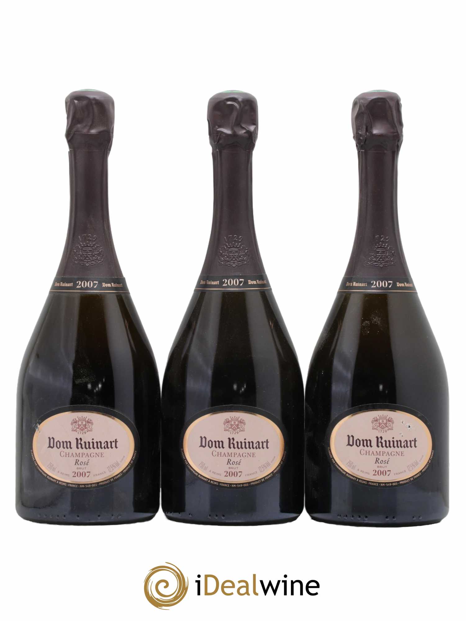 Dom Ruinart Brut Ruinart 2007 - Lot de 3 bouteilles - 0