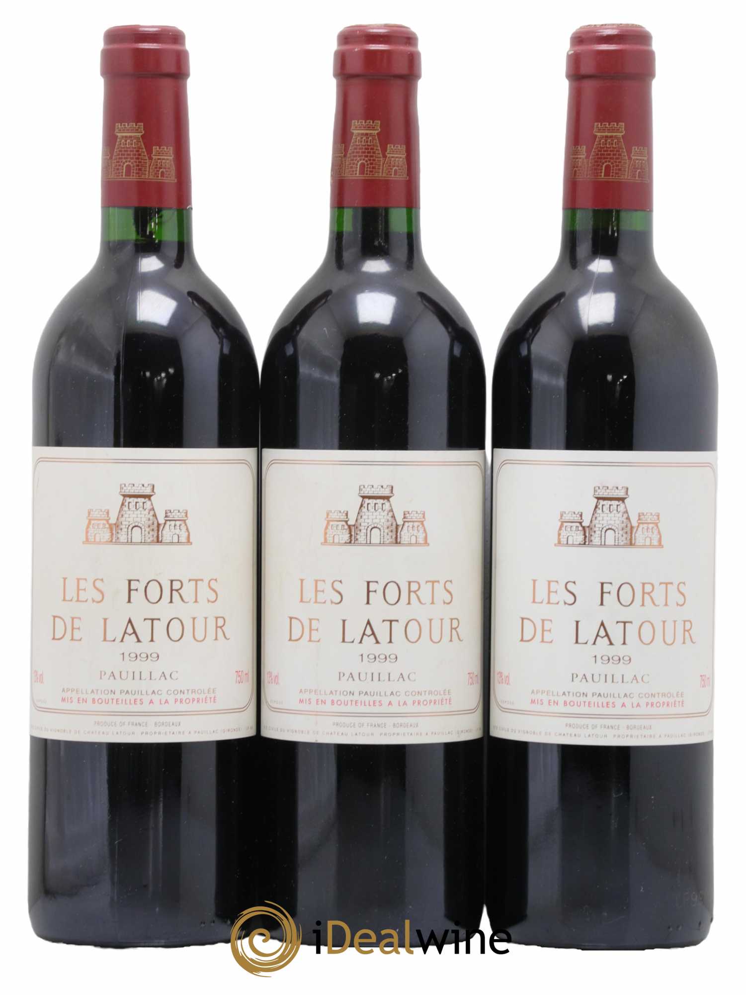 Les Forts de Latour Second Vin 1999 - Lot de 3 bouteilles - 0