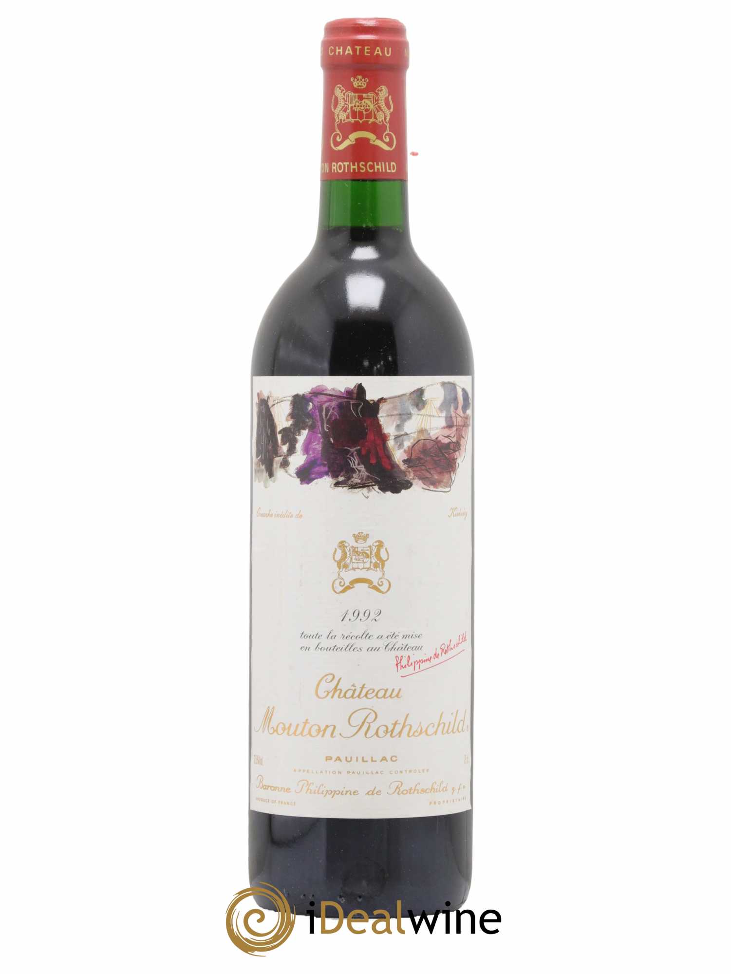 Château Mouton Rothschild 1er Grand Cru Classé 1992 - Lot de 1 bouteille - 0