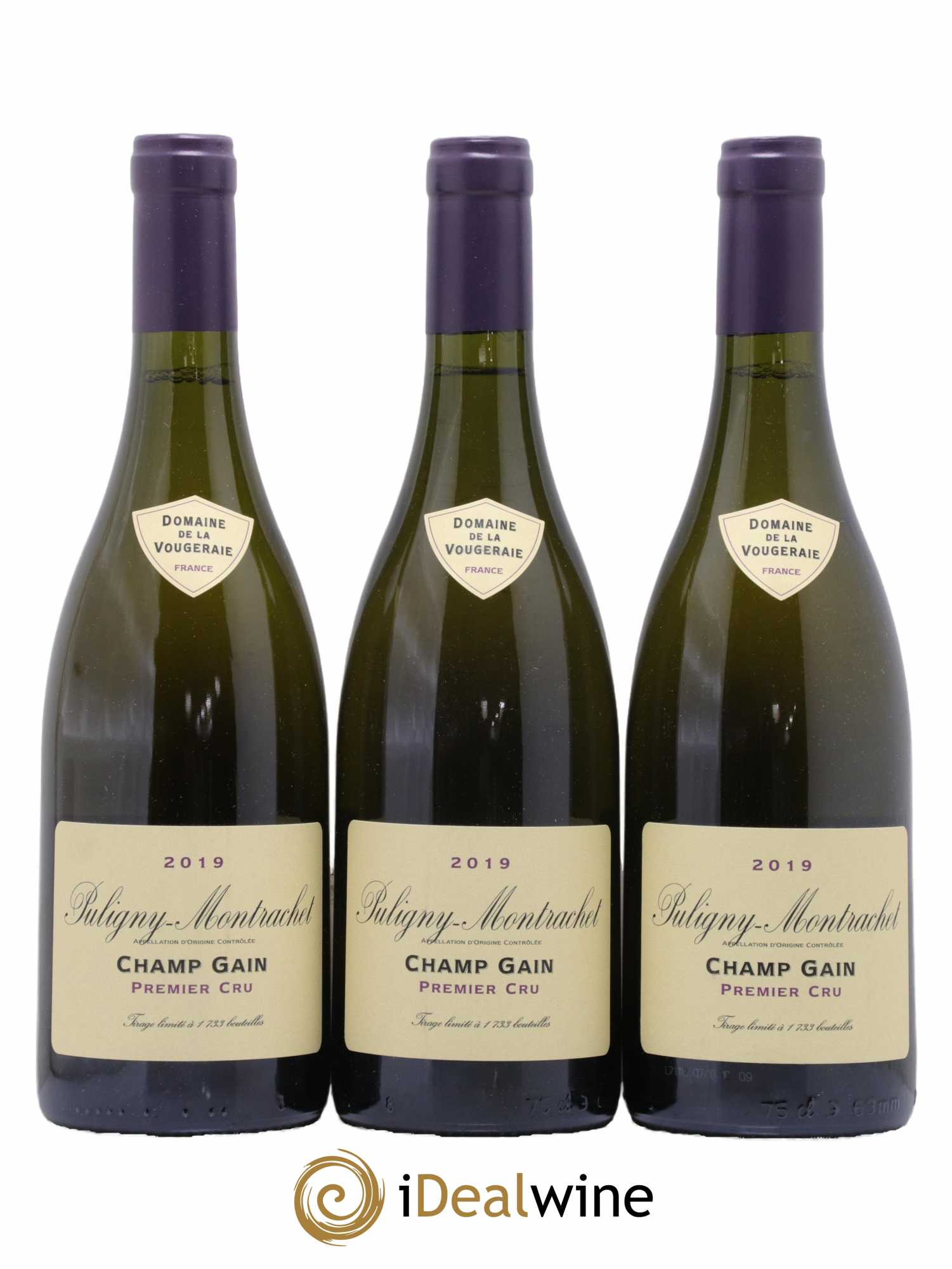 Puligny-Montrachet 1er Cru Champ Gain La Vougeraie 2019 - Lot de 3 bouteilles - 0