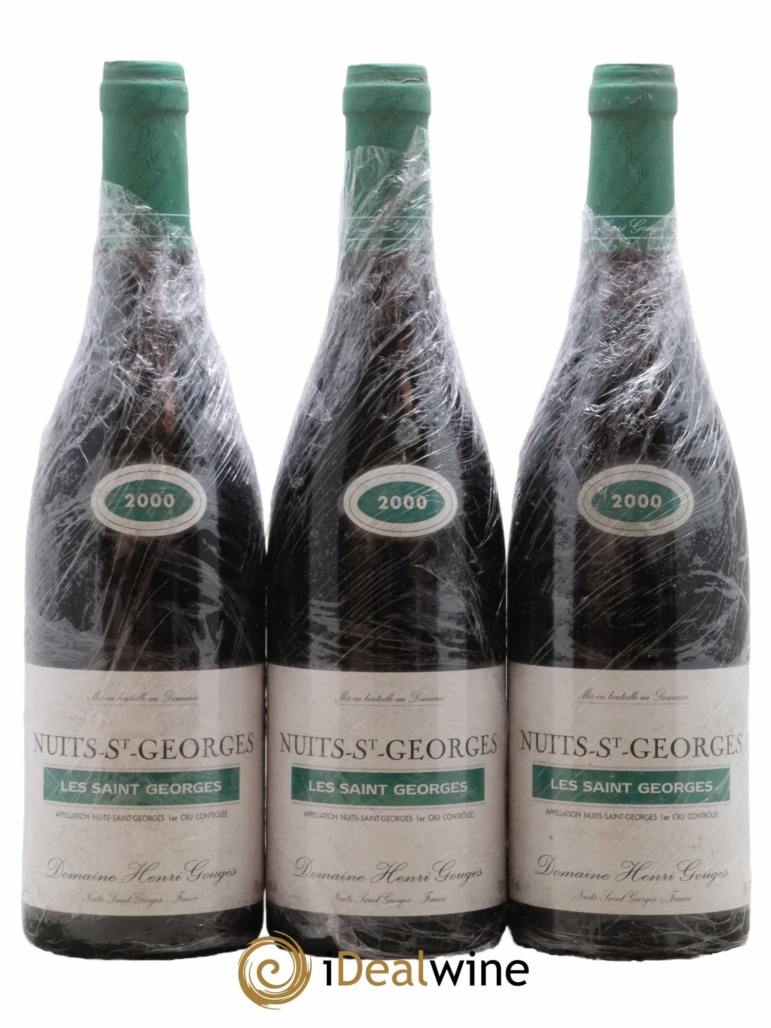 Nuits-Saint-Georges 1er Cru Les Saints Georges Henri Gouges 2000 - Lot de 3 bouteilles - 0