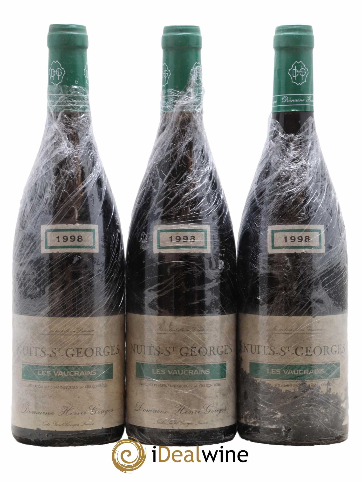 Nuits-Saint-Georges 1er Cru Les Vaucrains Henri Gouges 1998 - Lot de 3 bouteilles - 0