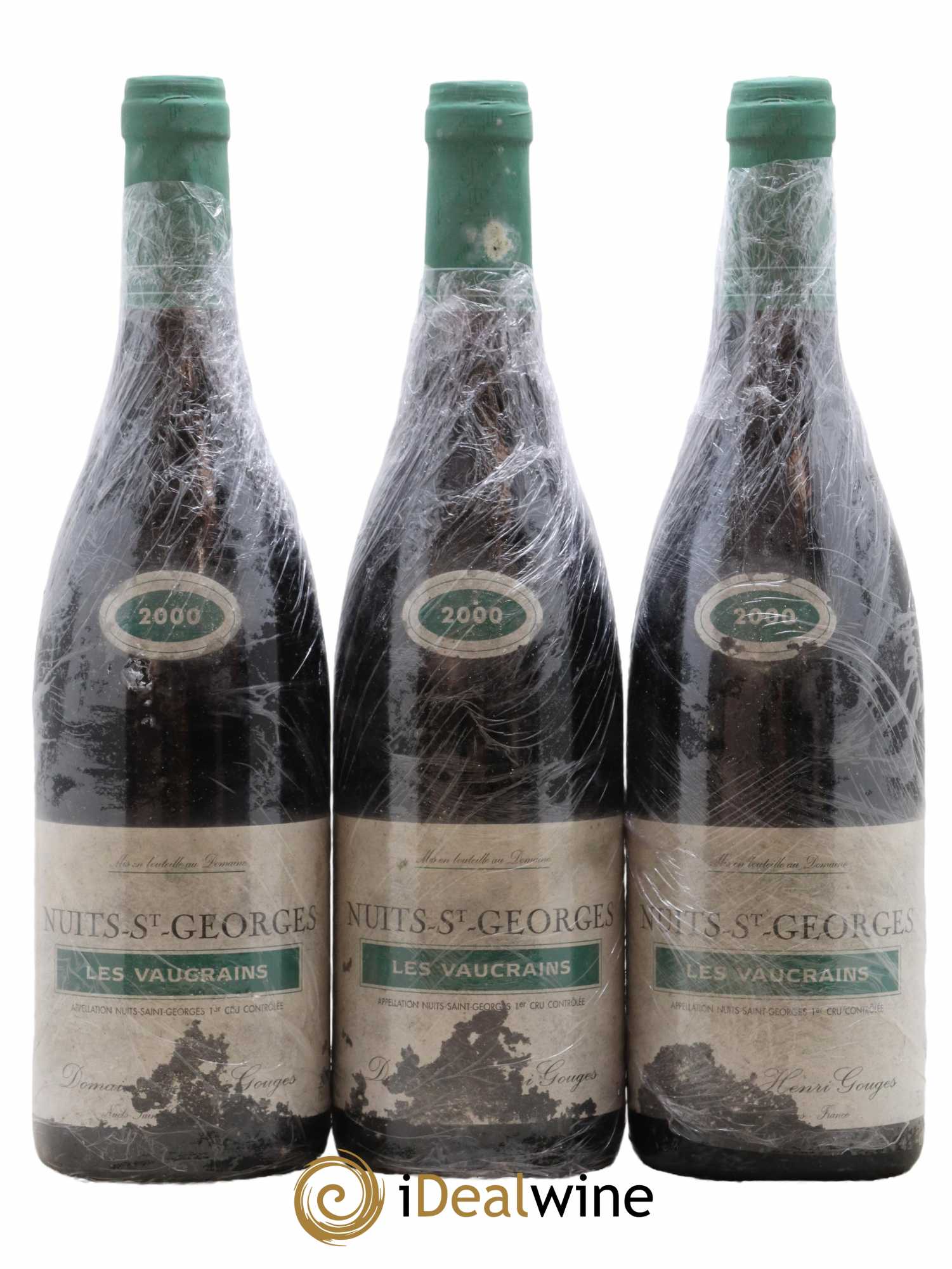 Nuits-Saint-Georges 1er Cru Les Vaucrains Henri Gouges 2000 - Posten von 3 Flaschen - 0