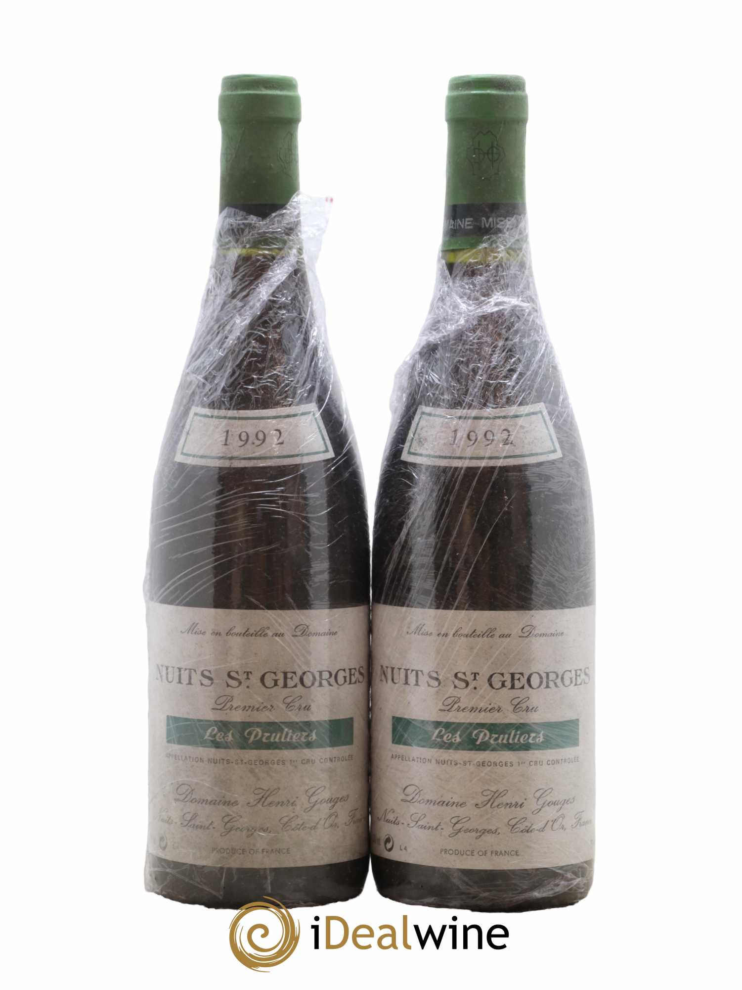 Nuits-Saint-Georges 1er Cru Les Pruliers Henri Gouges 1992 - Posten von 2 Flaschen - 0