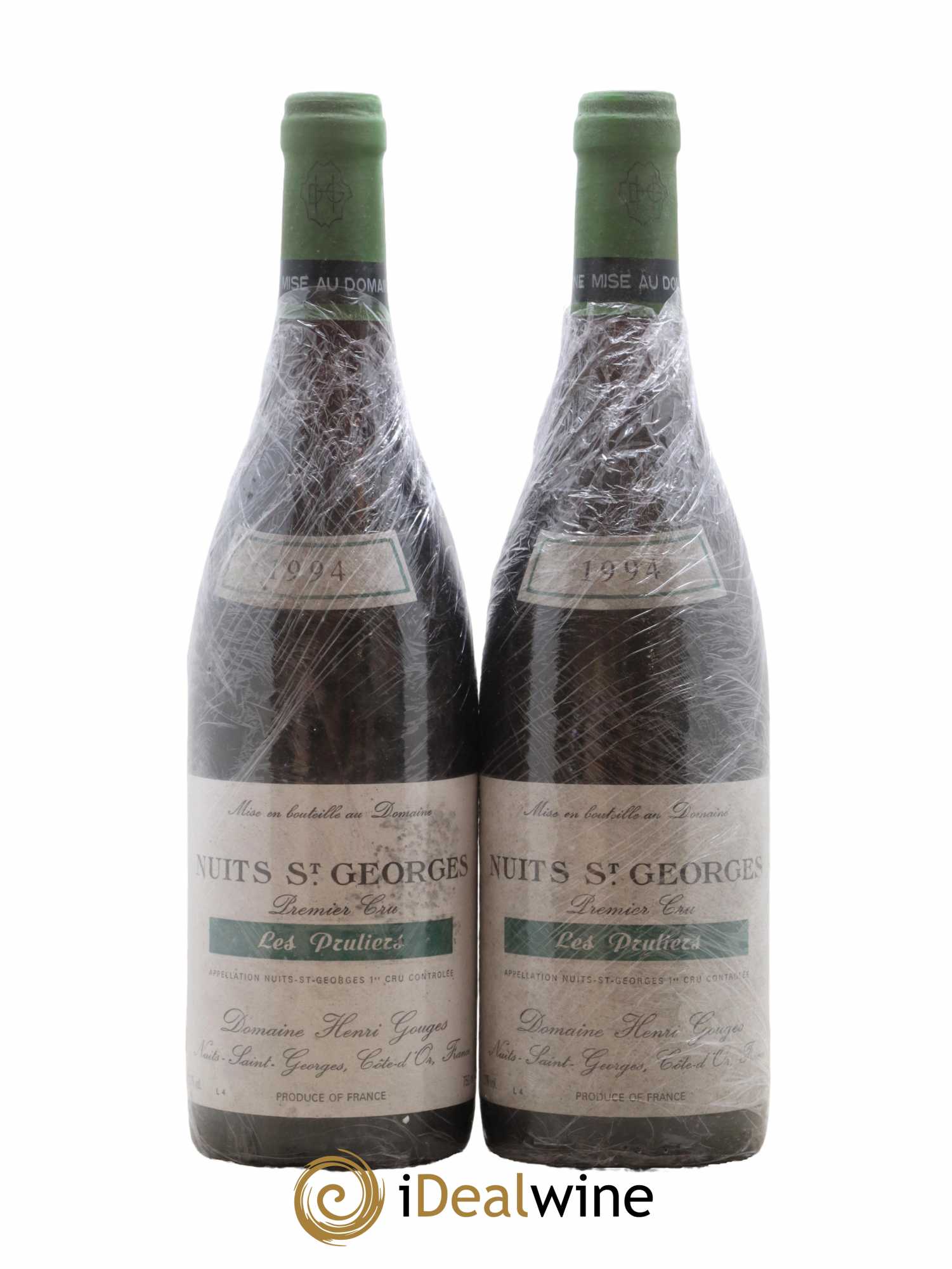 Nuits-Saint-Georges 1er Cru Les Pruliers Henri Gouges 1994 - Lot de 2 bouteilles - 0