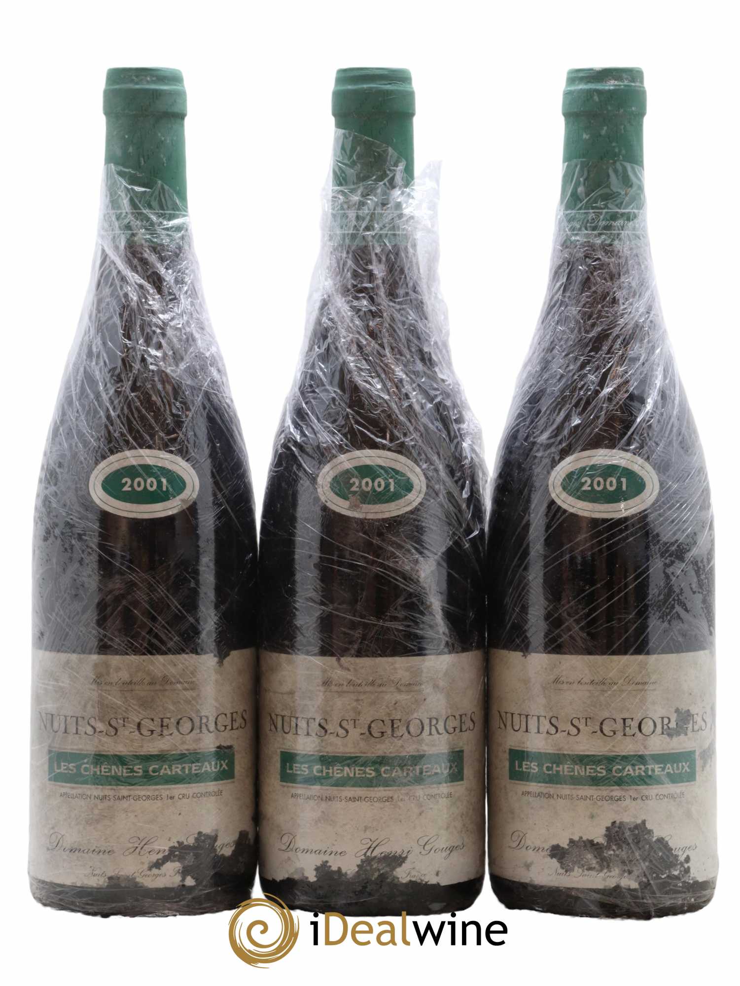 Nuits-Saint-Georges 1er Cru Les Chênes Carteaux Henri Gouges 2001 - Lot de 3 bouteilles - 0