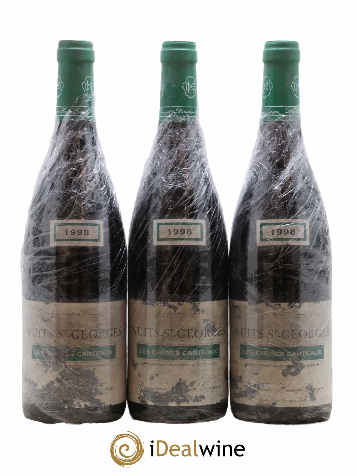 Nuits-Saint-Georges 1er Cru Les Chênes Carteaux Henri Gouges 1998 - Lot de 3 bouteilles - 0