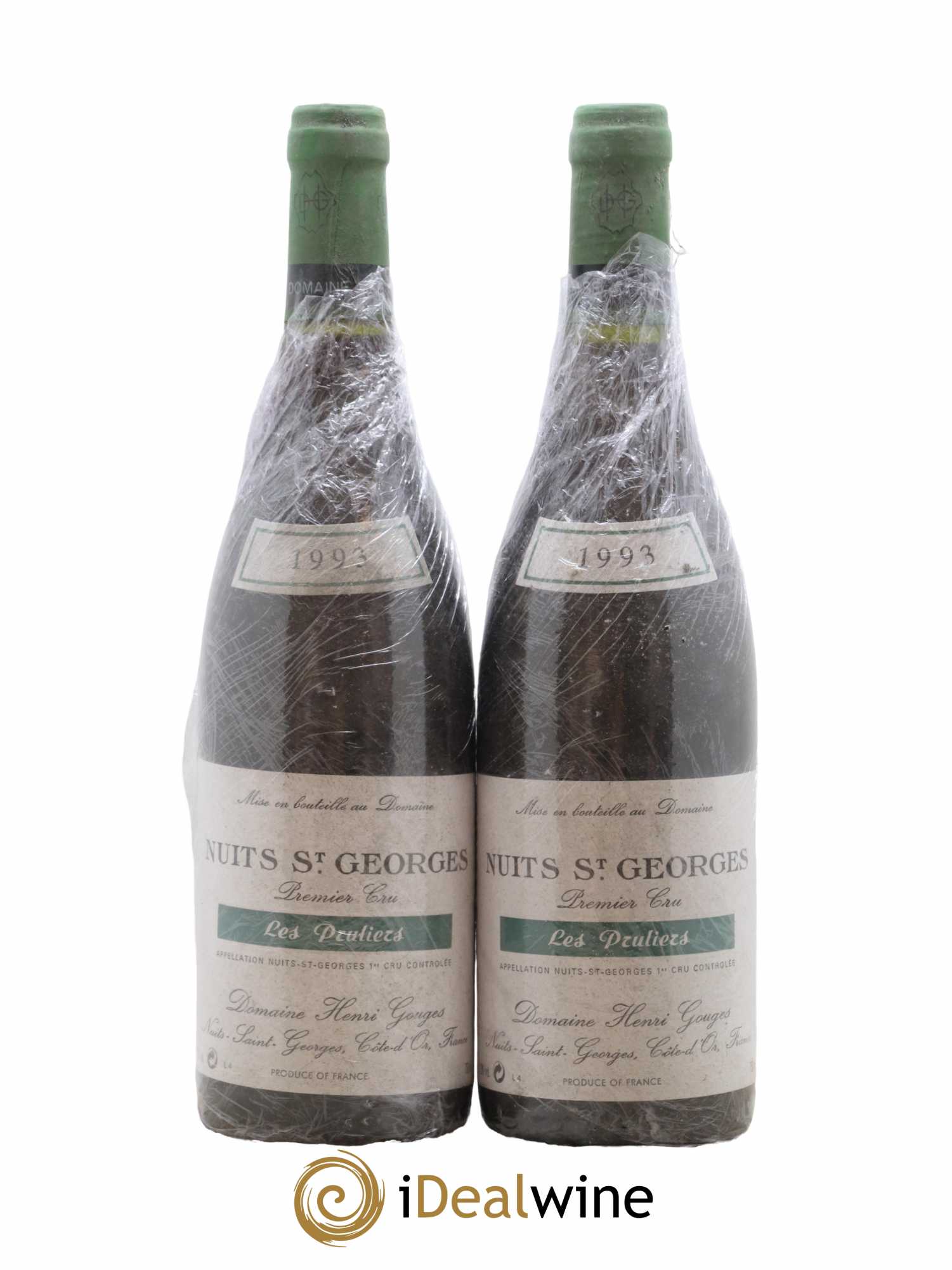 Nuits-Saint-Georges 1er Cru Les Pruliers Henri Gouges 1993 - Lot de 2 bouteilles - 0