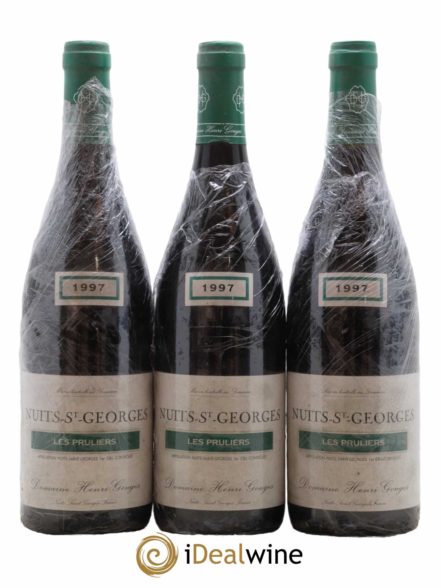 Nuits-Saint-Georges 1er Cru Les Pruliers Henri Gouges 1997 - Posten von 3 Flaschen - 0