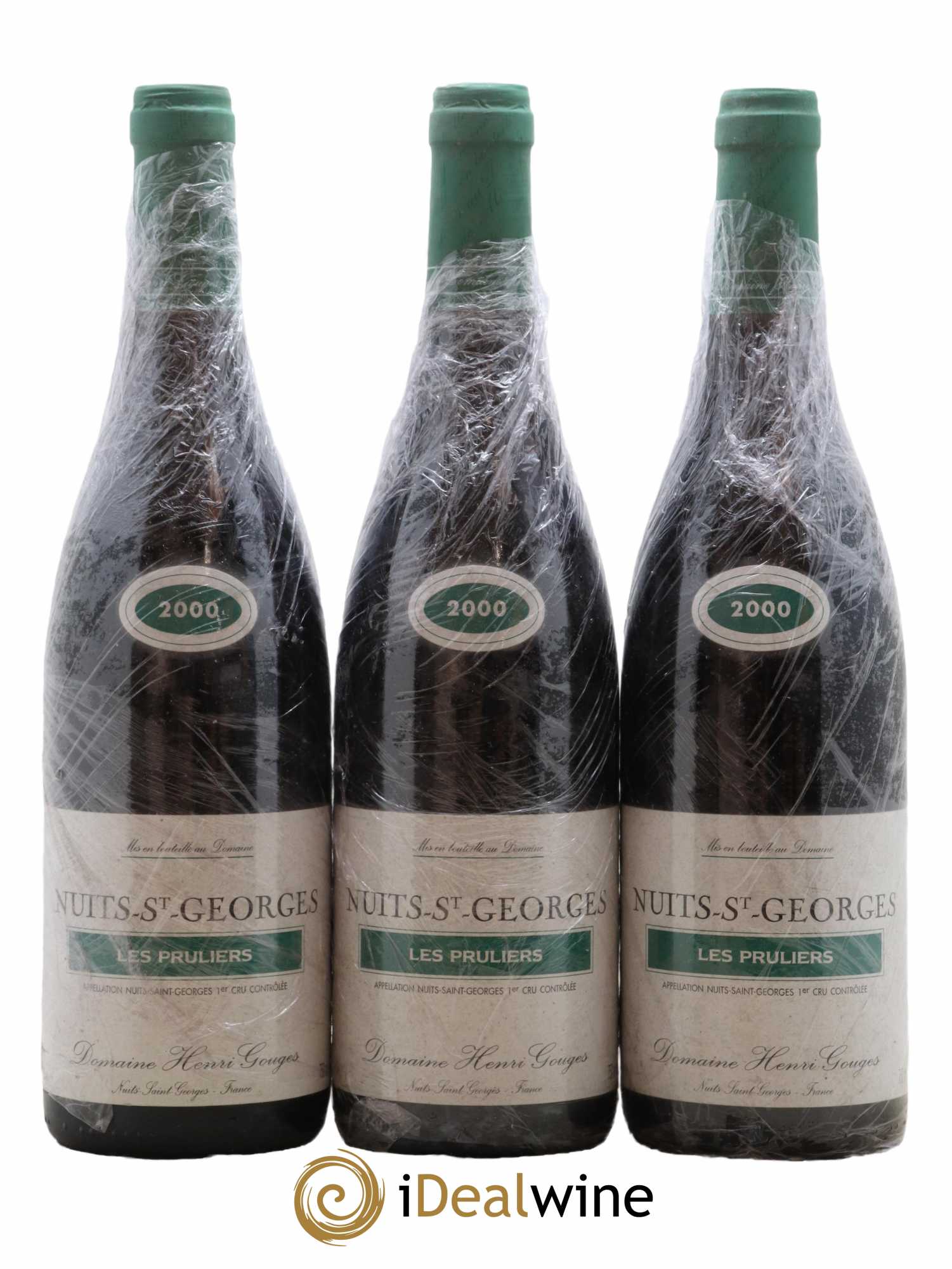 Nuits-Saint-Georges 1er Cru Les Pruliers Henri Gouges 2000 - Lot de 3 bouteilles - 0