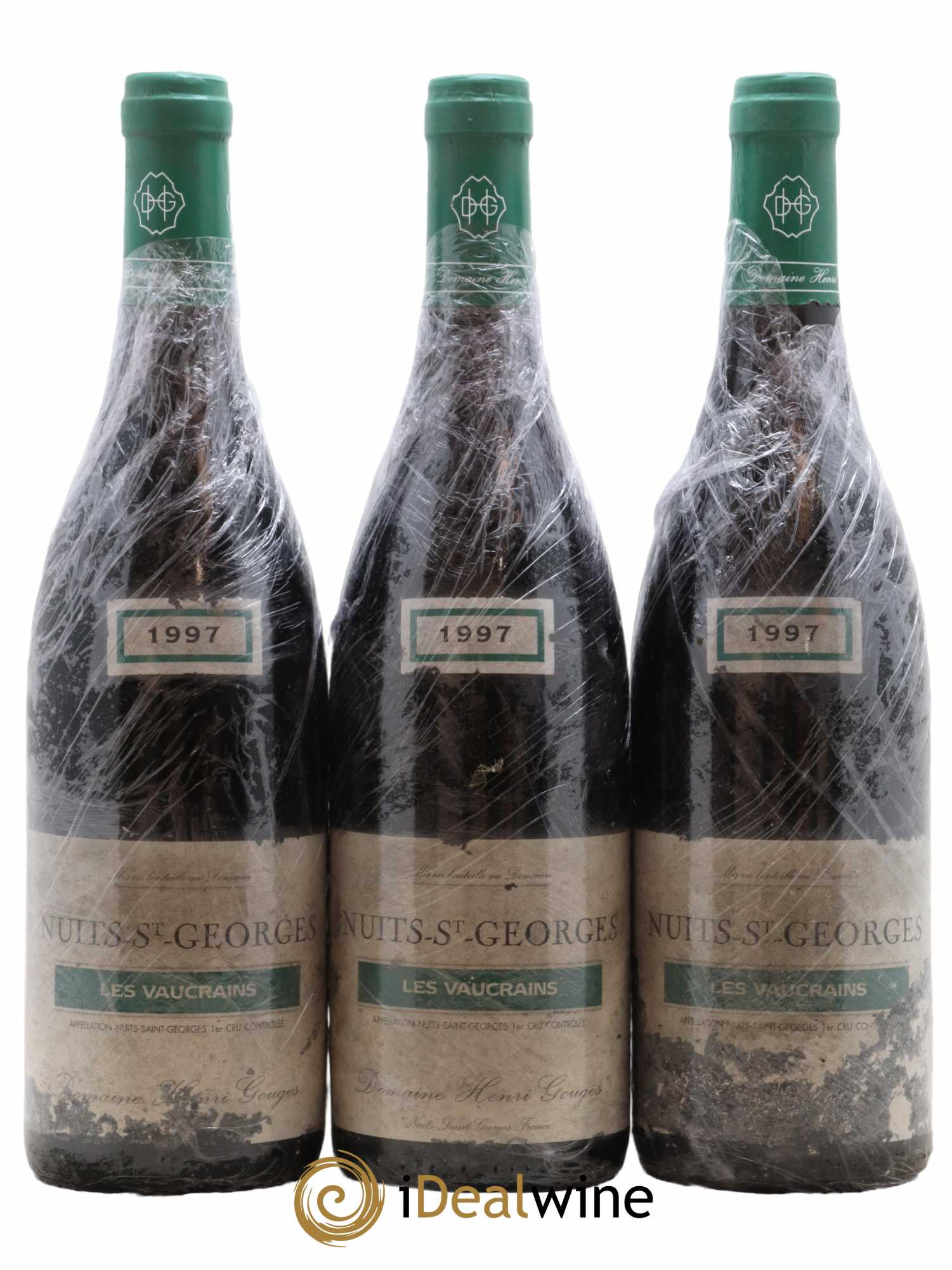 Nuits-Saint-Georges 1er Cru Les Vaucrains Henri Gouges 1997 - Posten von 3 Flaschen - 0