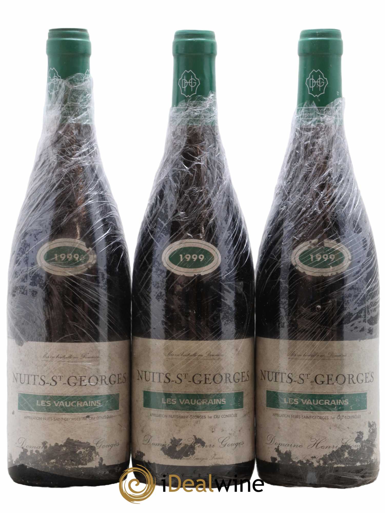 Nuits-Saint-Georges 1er Cru Les Vaucrains Henri Gouges 1999 - Lot de 3 bouteilles - 0