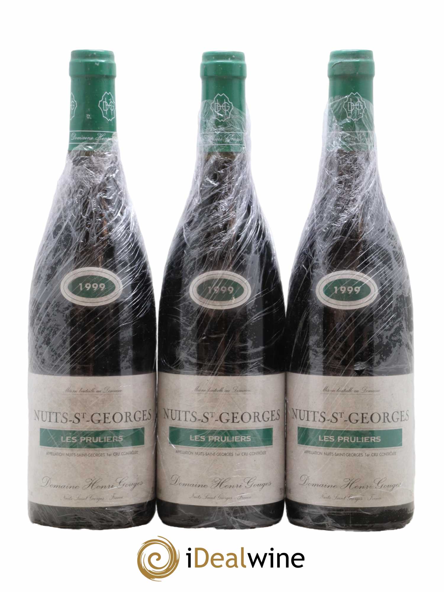 Nuits-Saint-Georges 1er Cru Les Pruliers Henri Gouges 1999 - Lot de 3 bouteilles - 0
