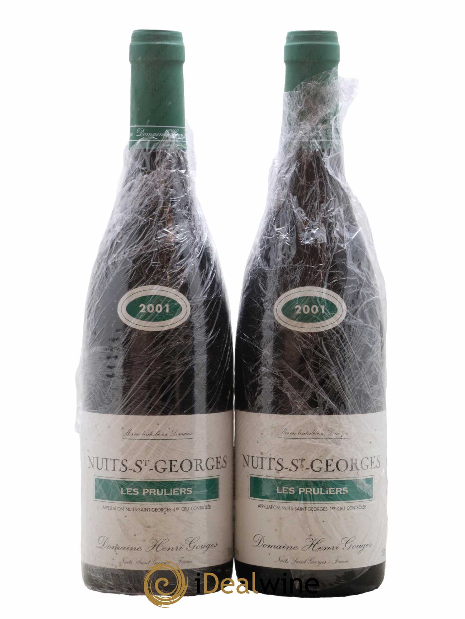 Nuits-Saint-Georges 1er Cru Les Pruliers Henri Gouges 2001 - Lot de 2 bouteilles - 0