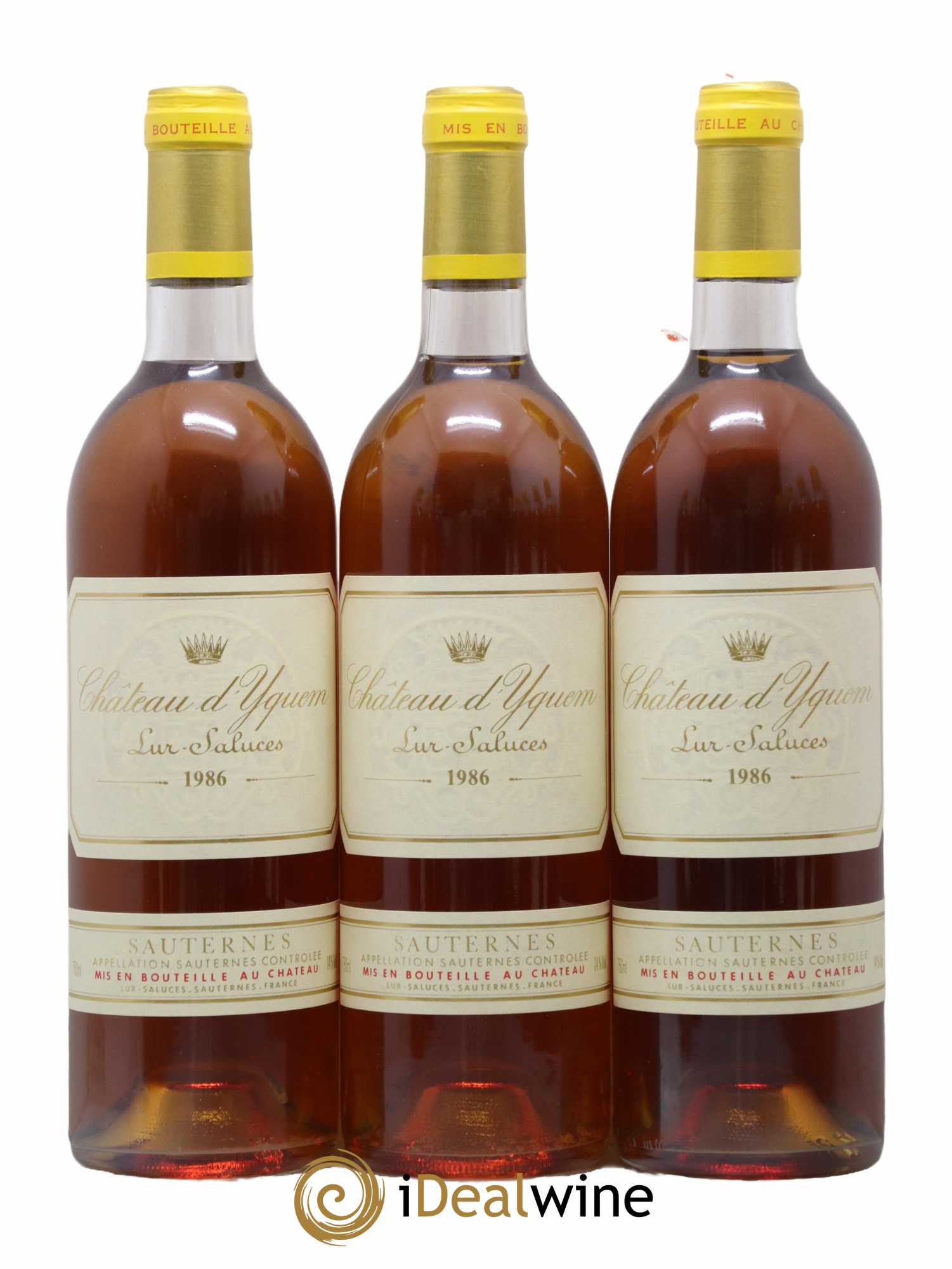 Château d' Yquem 1er Cru Classé Supérieur 1986 - Lot de 12 bouteilles - 1