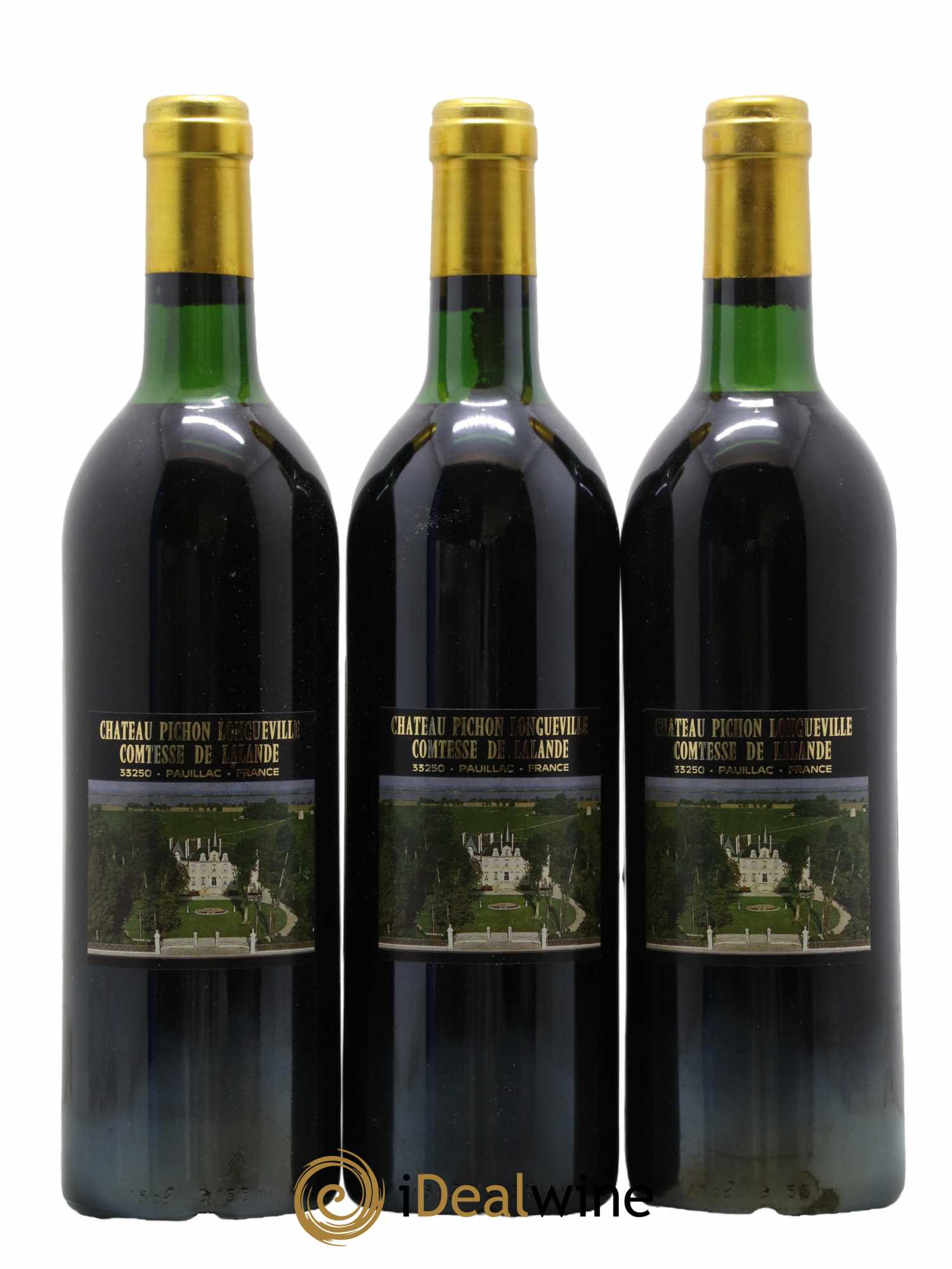 Château Pichon Longueville Comtesse de Lalande 2ème Grand Cru Classé 1988 - Lot de 3 bouteilles - 1