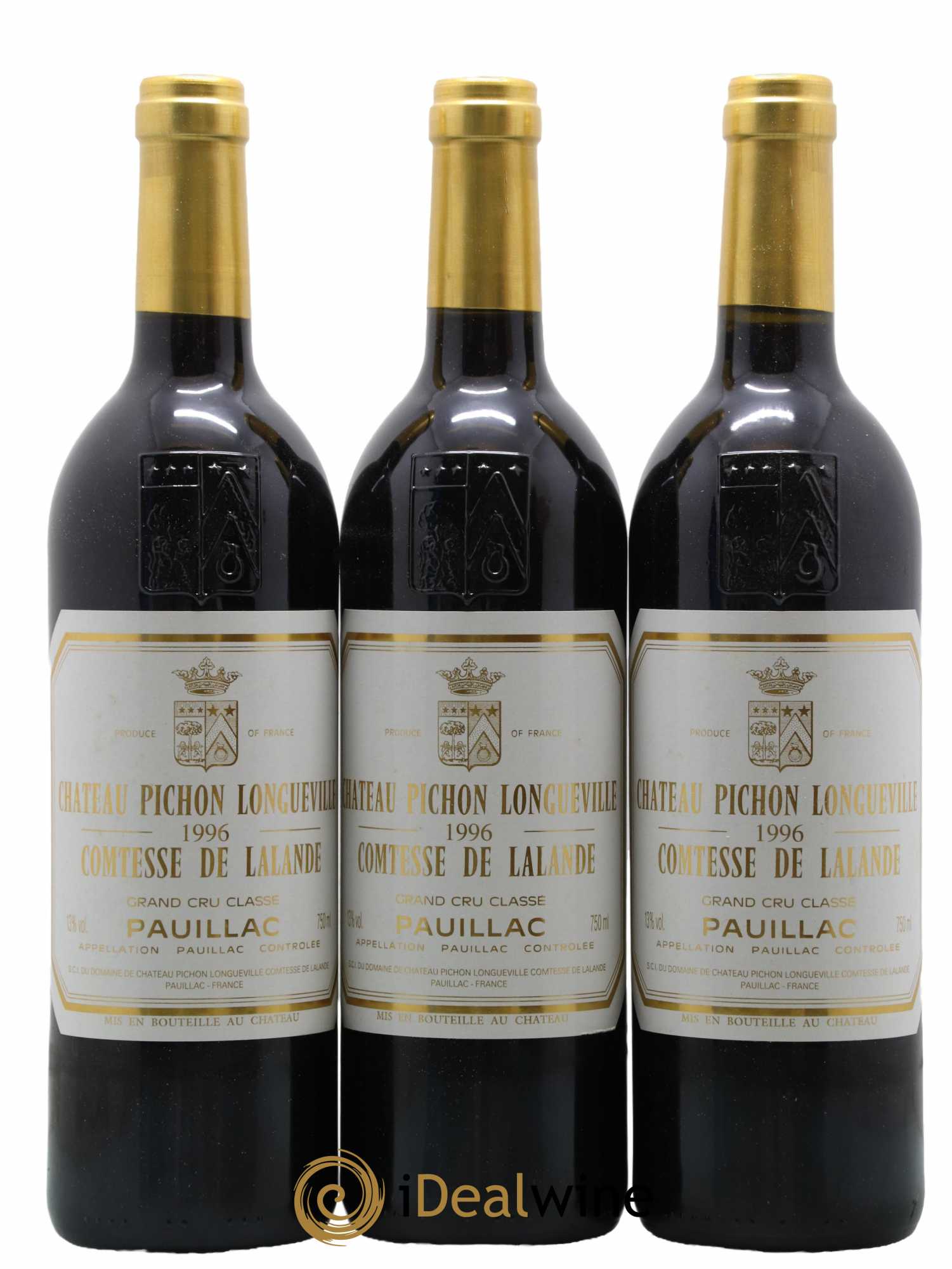 Château Pichon Longueville Comtesse de Lalande 2ème Grand Cru Classé 1996 - Lot de 12 bouteilles - 1