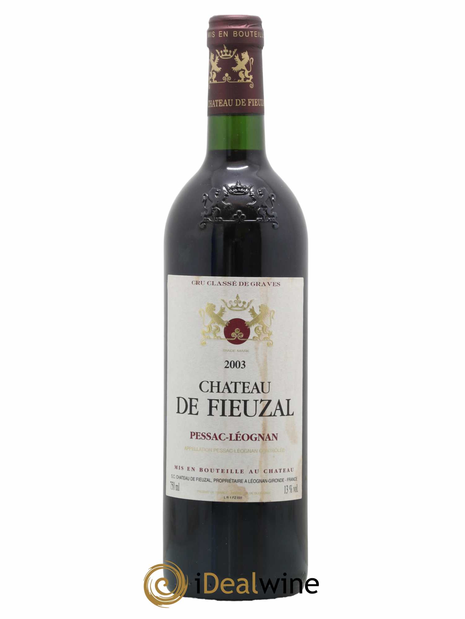 Château de Fieuzal Cru Classé de Graves 2003 - Lot de 1 bouteille - 0