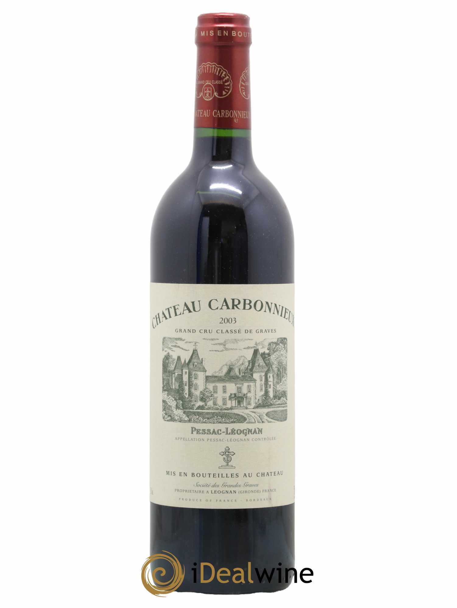 Château Carbonnieux Cru Classé de Graves 2003 - Lot de 1 bouteille - 0