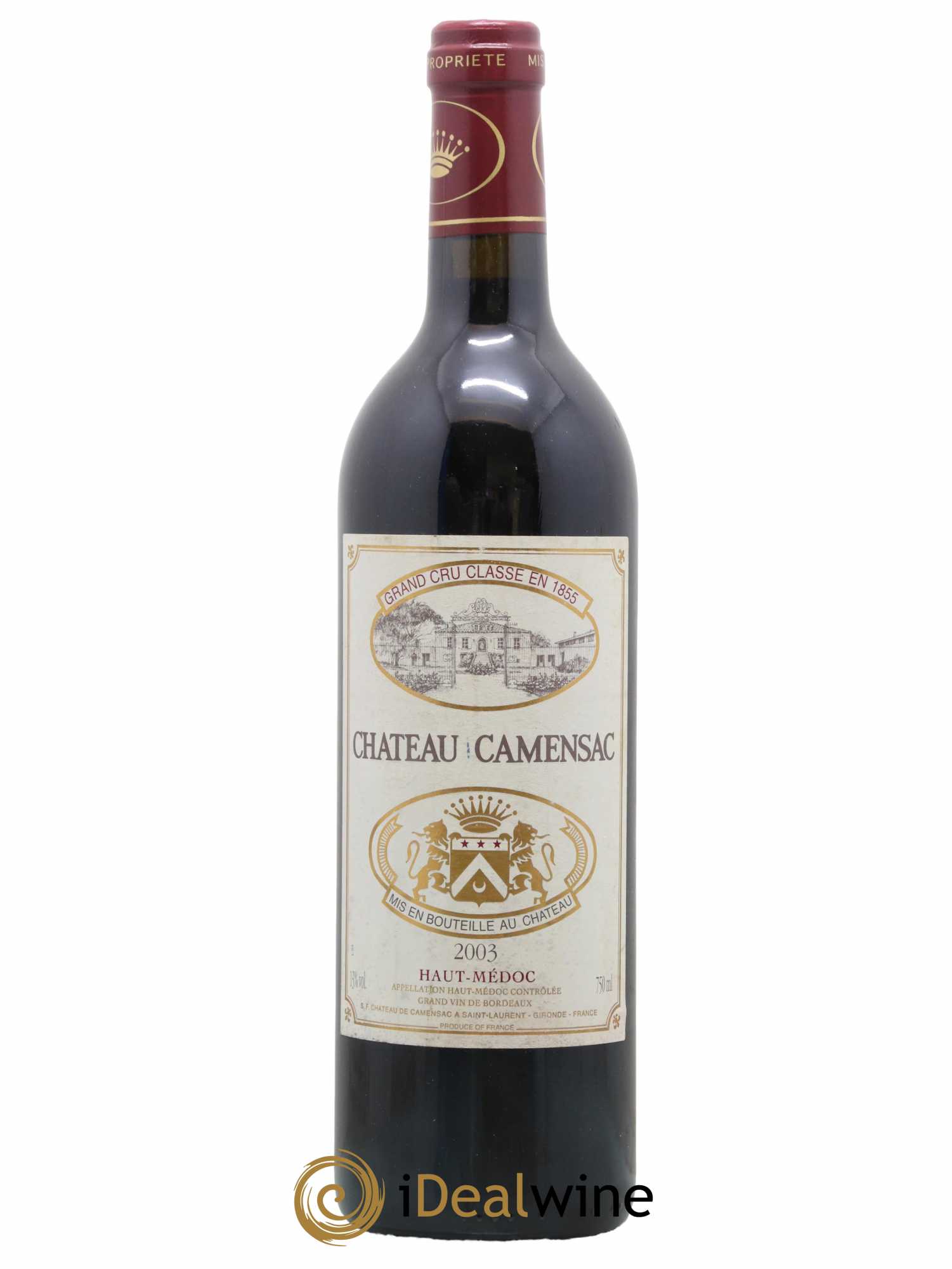 Château Camensac 5ème Grand Cru Classé 2003 - Lot de 1 bouteille - 0