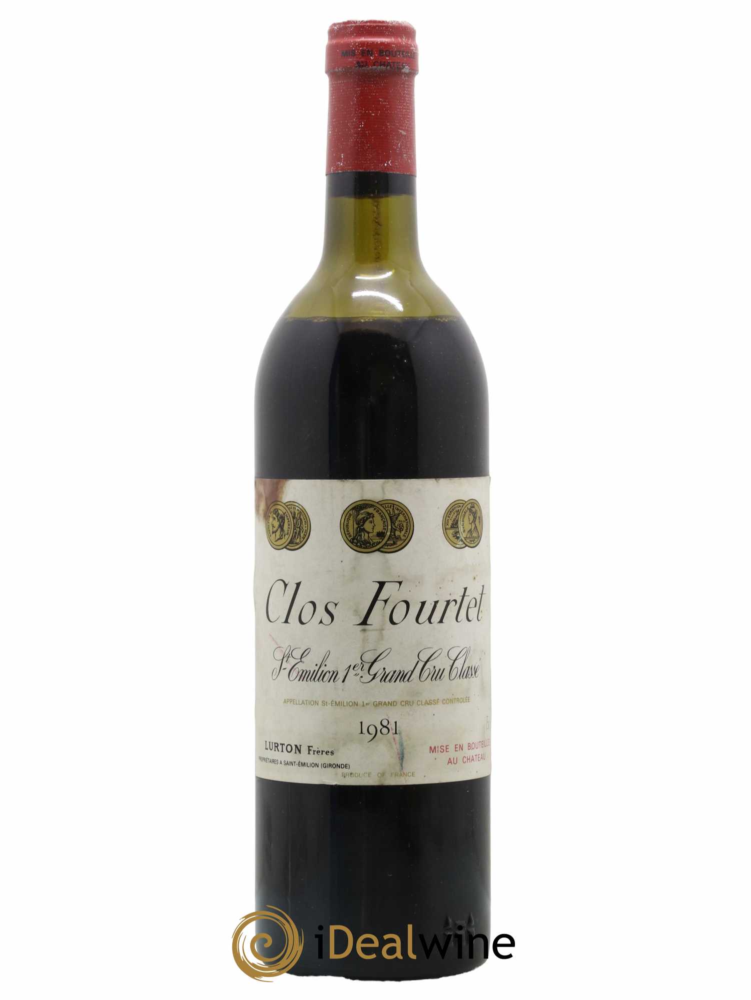 Clos Fourtet 1er Grand Cru Classé B 1981 - Lot de 1 bouteille - 0