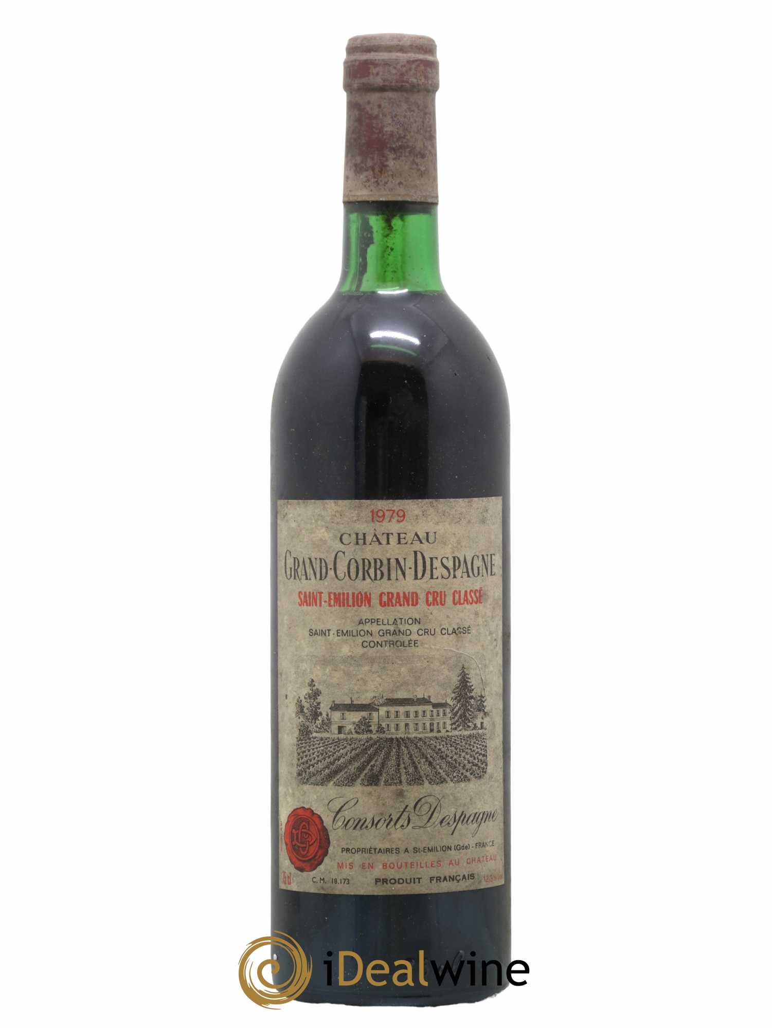 Château Grand Corbin Despagne Grand Cru Classé 1979 - Lot de 1 bouteille - 0