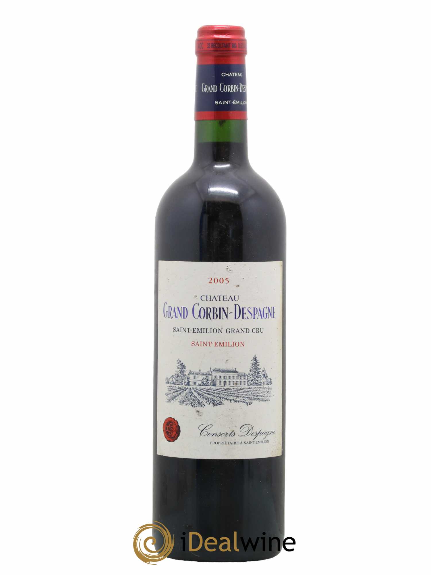 Château Grand Corbin Despagne Grand Cru Classé 2005 - Lot de 1 bouteille - 0
