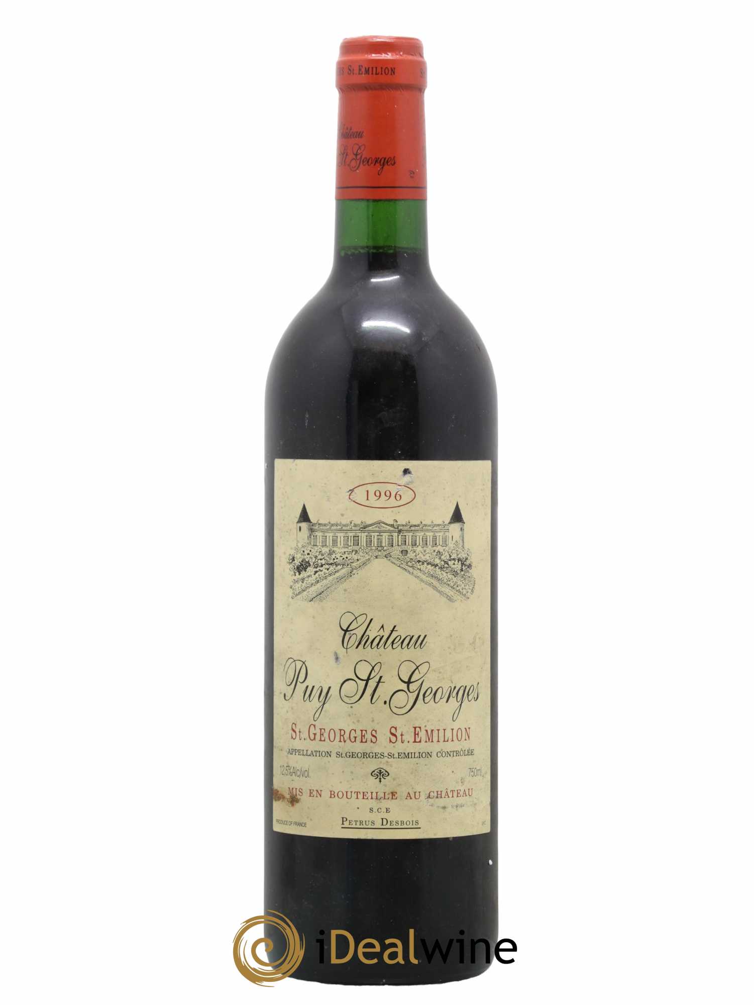 Saint-Georges-Saint-Émilion Château Puy St Georges 1996 - Lot de 1 bouteille - 0