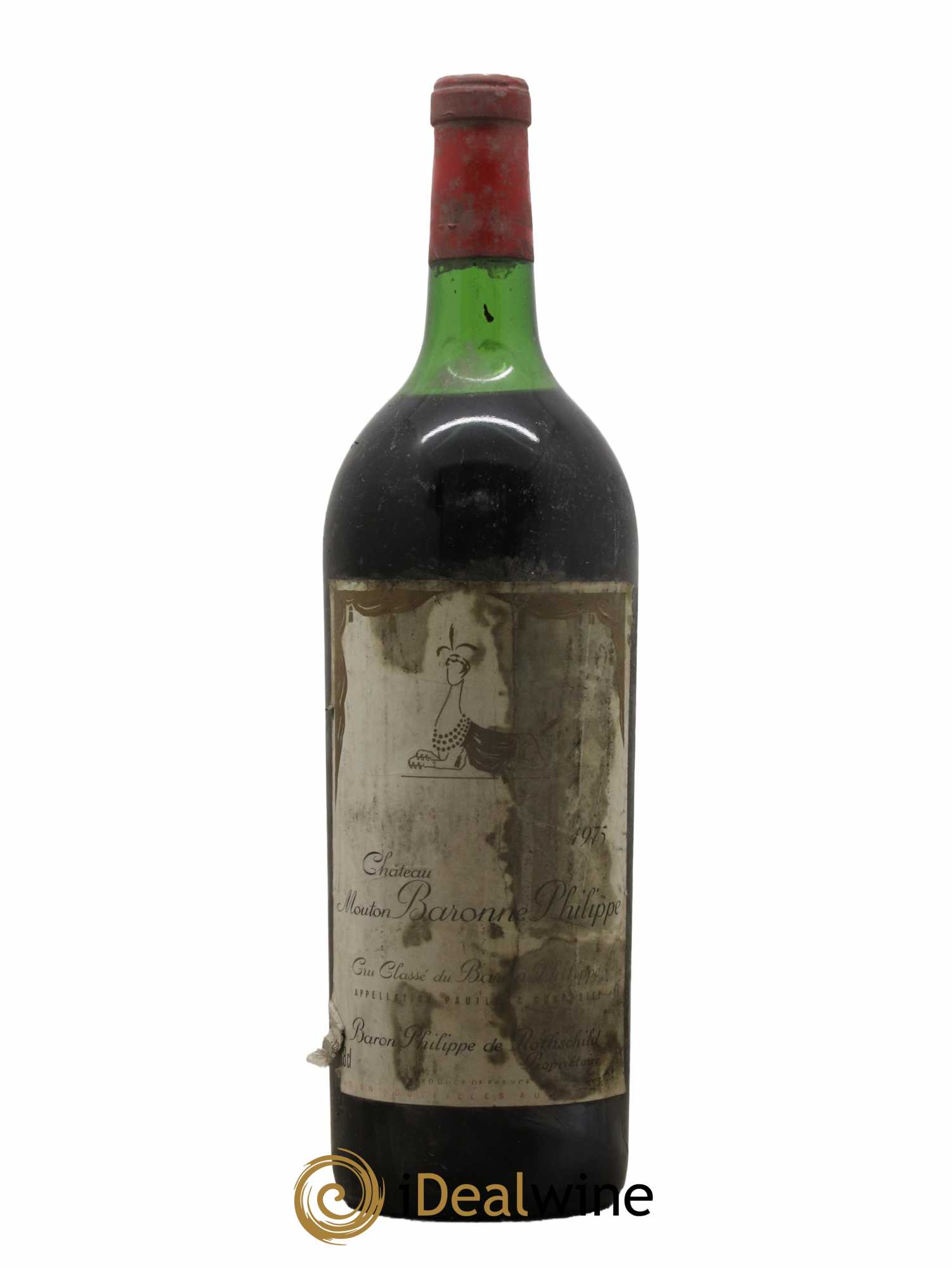 Château d' Armailhac - Mouton Baron(ne) Philippe 5ème Grand Cru Classé 1975 - Lot de 1 magnum - 0