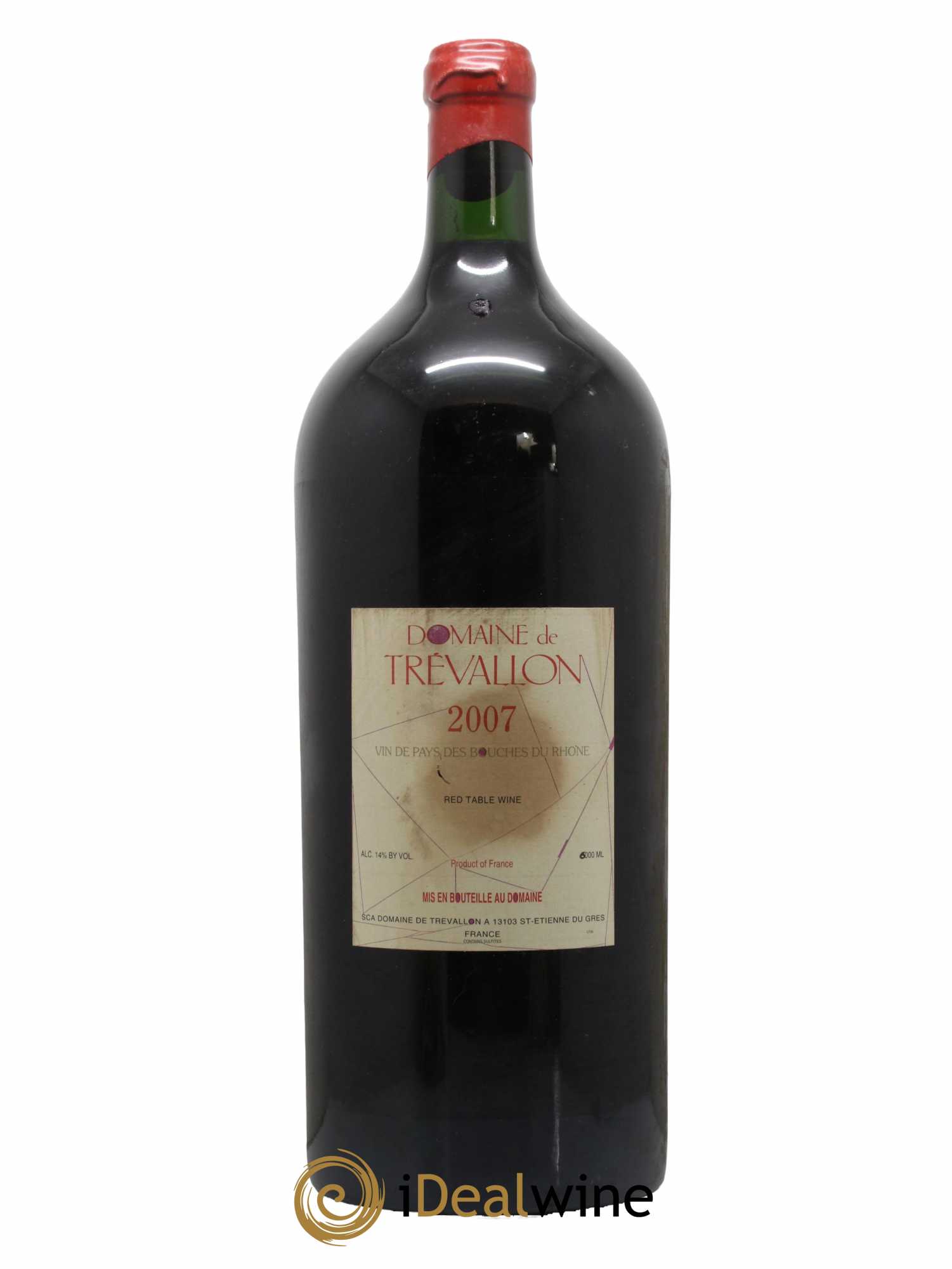 VDP Bouches du Rhône Trévallon (Domaine de) Eloi Dürrbach 2007 - Lot de 1 impériale - 0