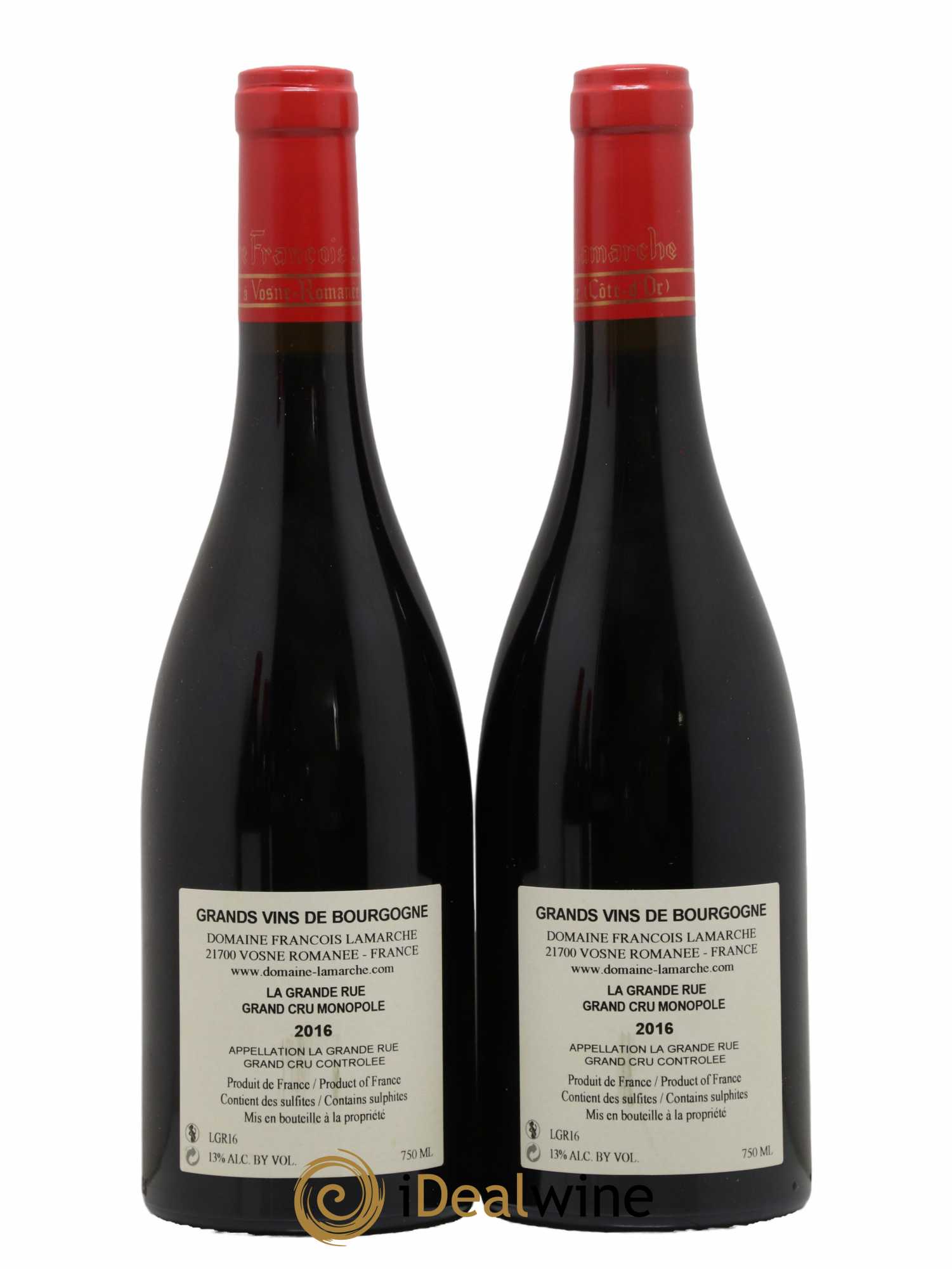 La Grande Rue Grand Cru Lamarche (Domaine) 2016 - Lot de 2 bouteilles - 1