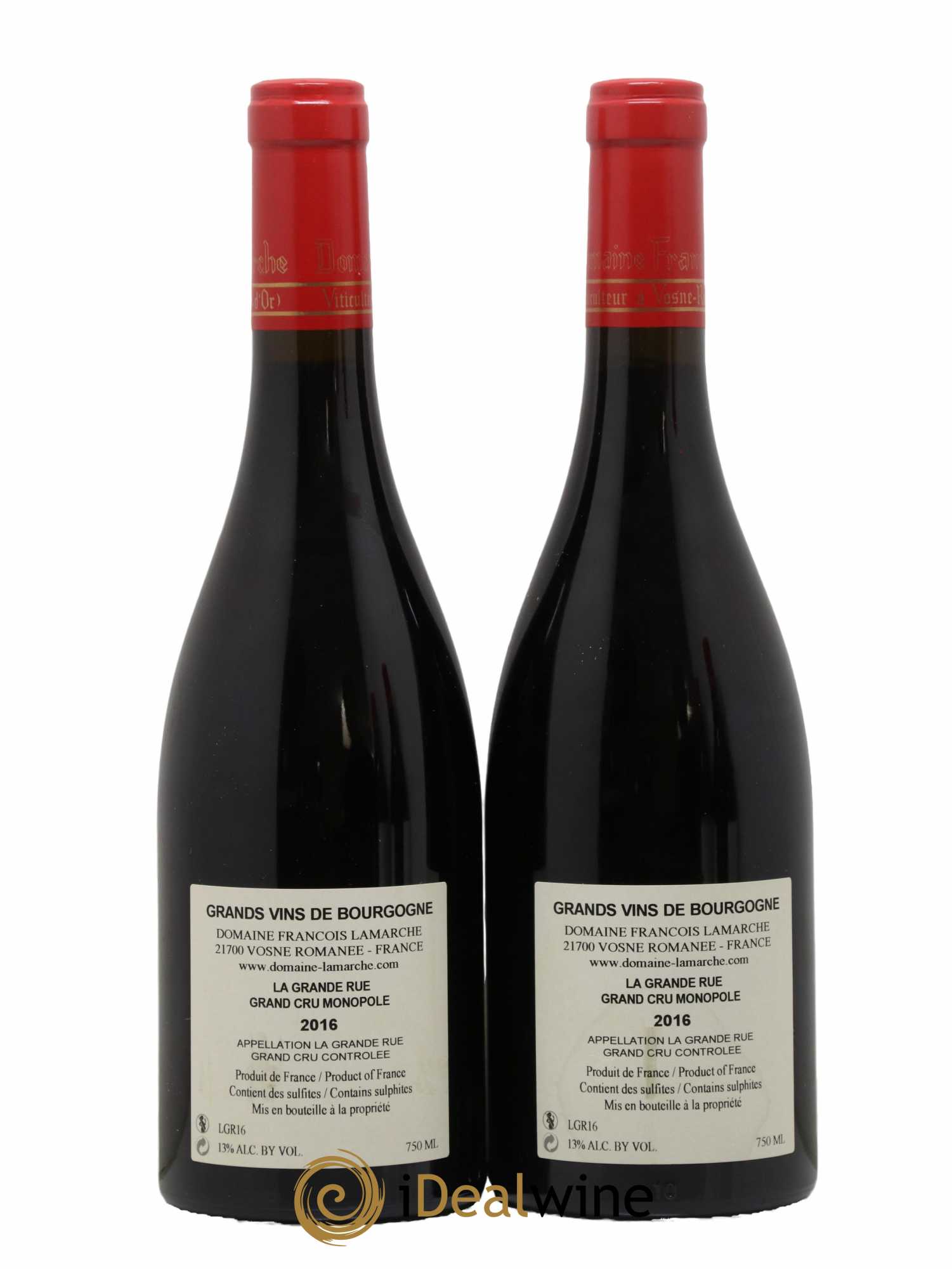 La Grande Rue Grand Cru Lamarche (Domaine) 2016 - Lot de 2 bouteilles - 1