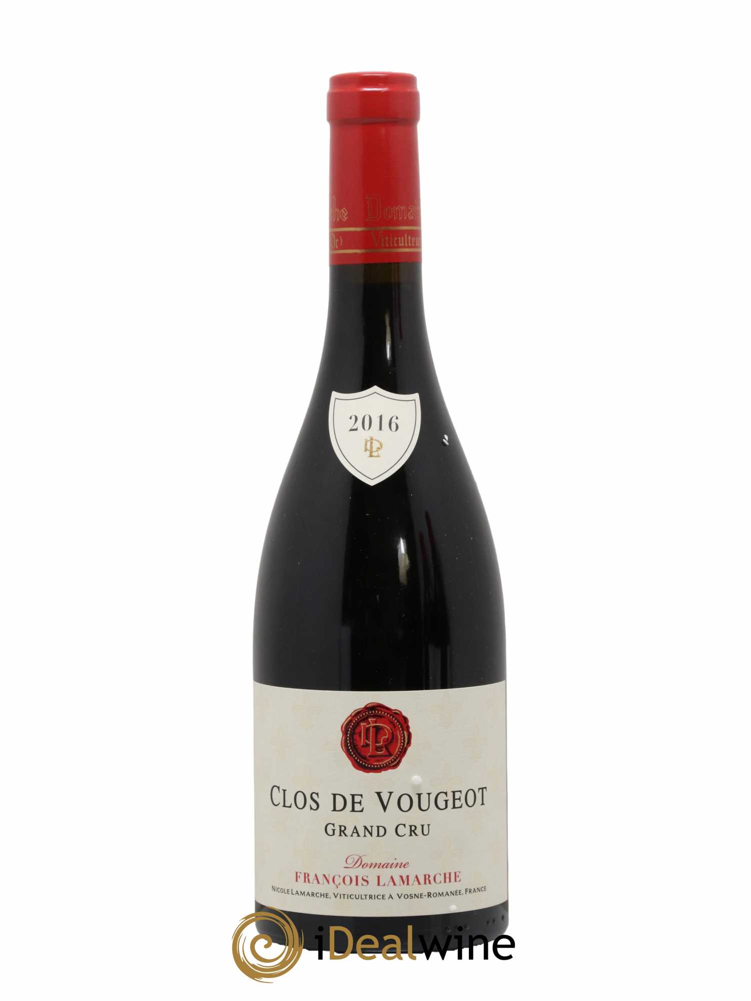 Clos de Vougeot Grand Cru Lamarche (Domaine) 2016 - Lot de 1 bouteille - 0