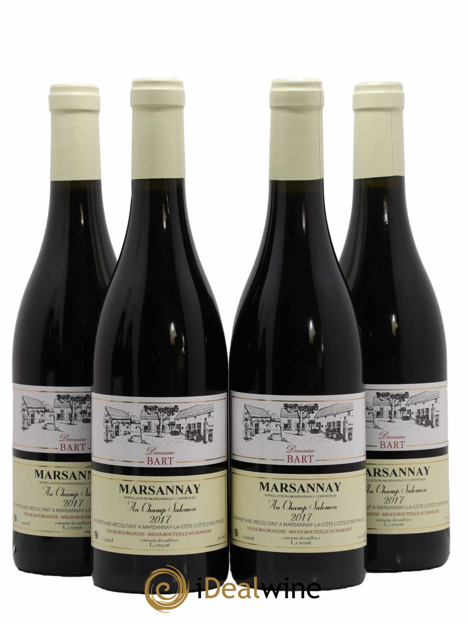 Marsannay Au Champ Salomon Bart (Domaine) 2017 - Lot de 4 bouteilles - 0