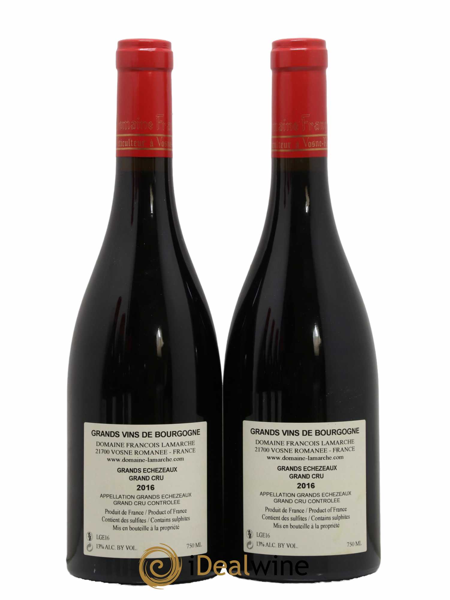 Grands-Echezeaux Grand Cru Lamarche (Domaine) 2016 - Lot de 2 bouteilles - 1