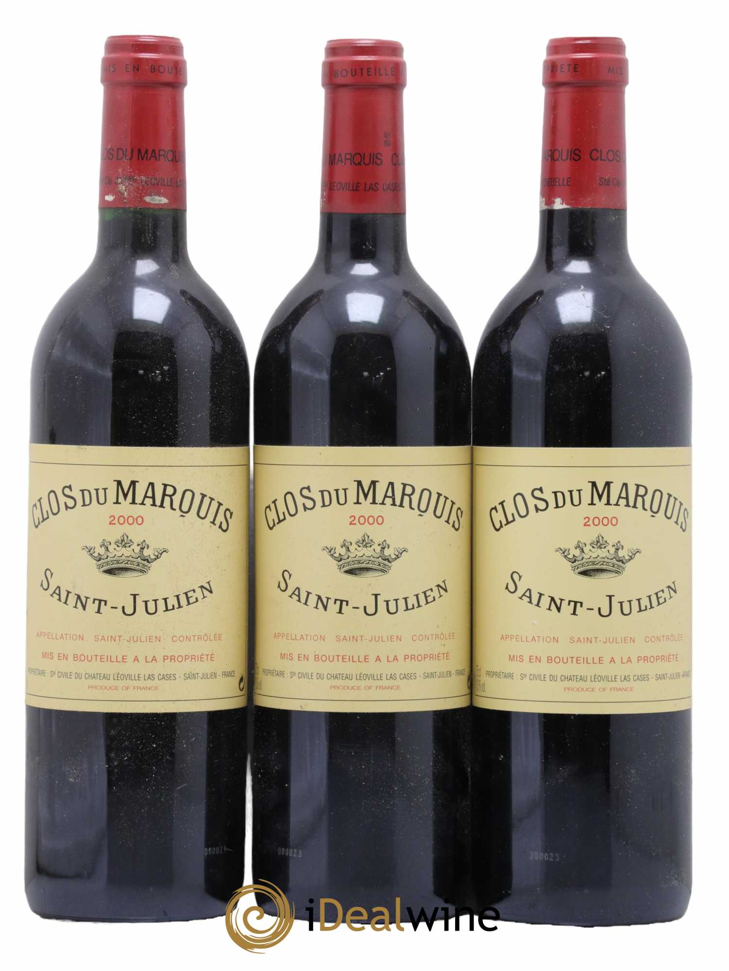 Clos du Marquis 2000 - Lot de 3 bouteilles - 0