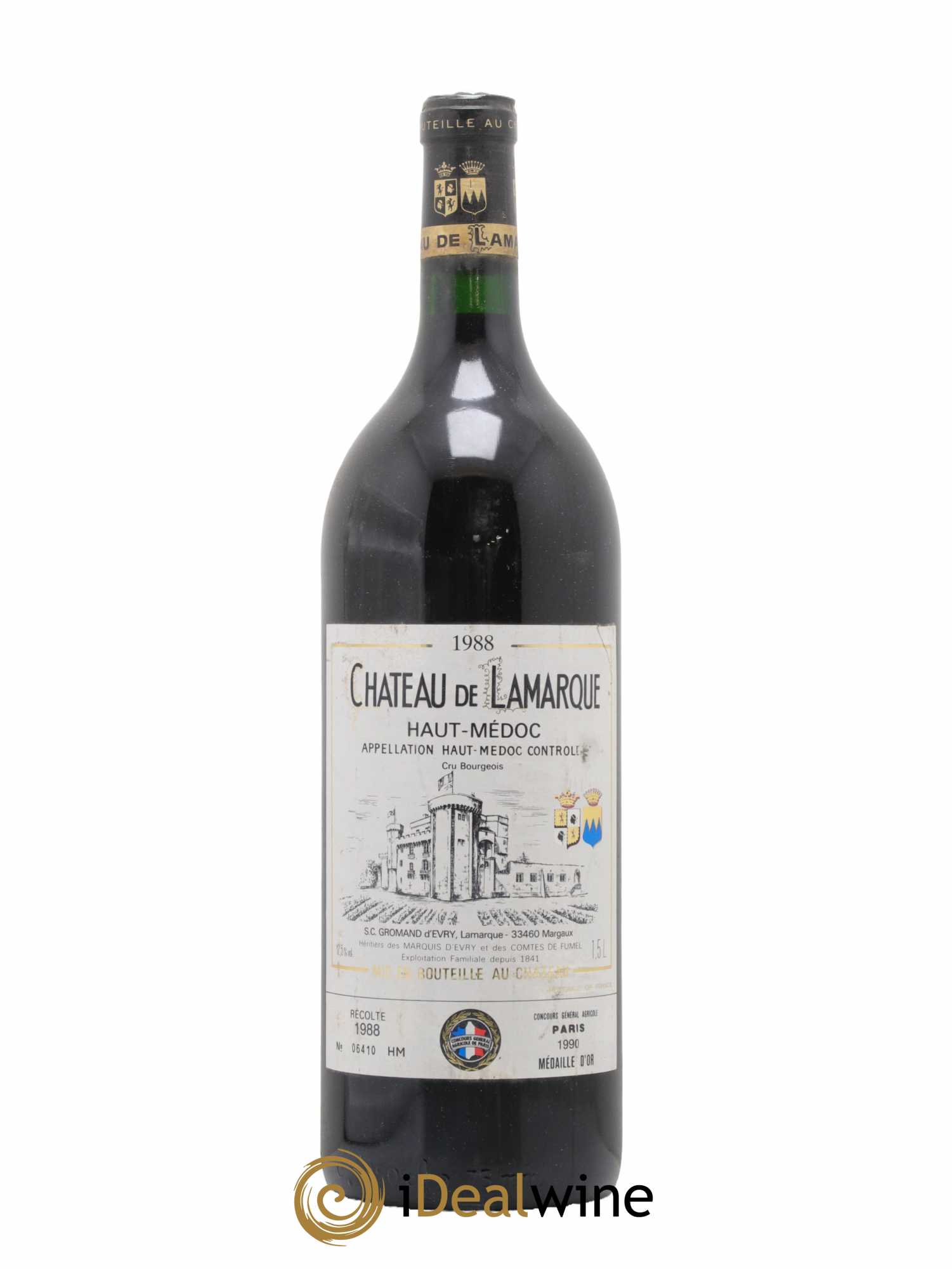 Château de Lamarque Cru Bourgeois 1988 - Lot de 1 magnum - 0